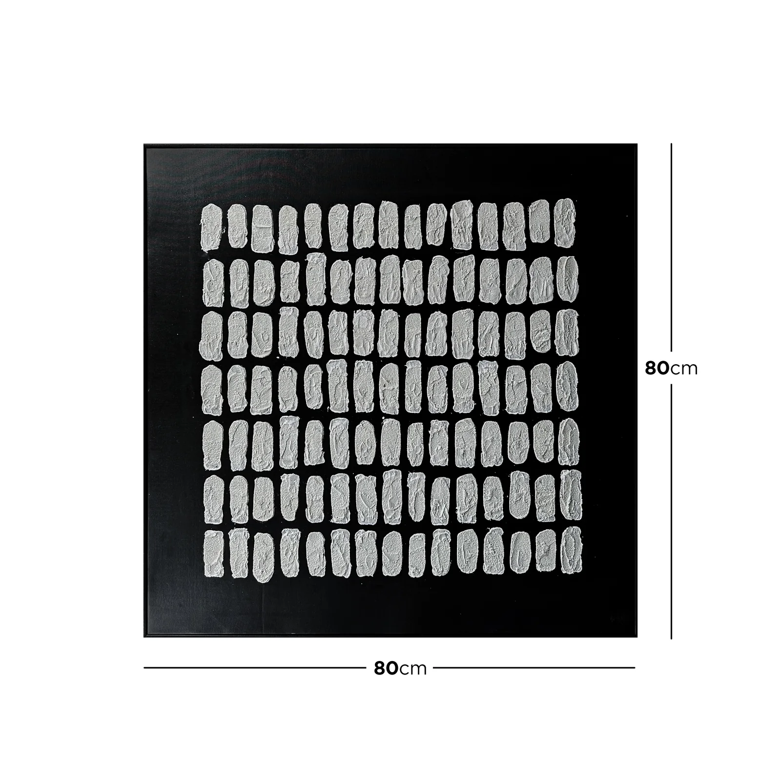 Elodie 80x80cm Framed Textured Canvas 3D Wall Art - Image 5
