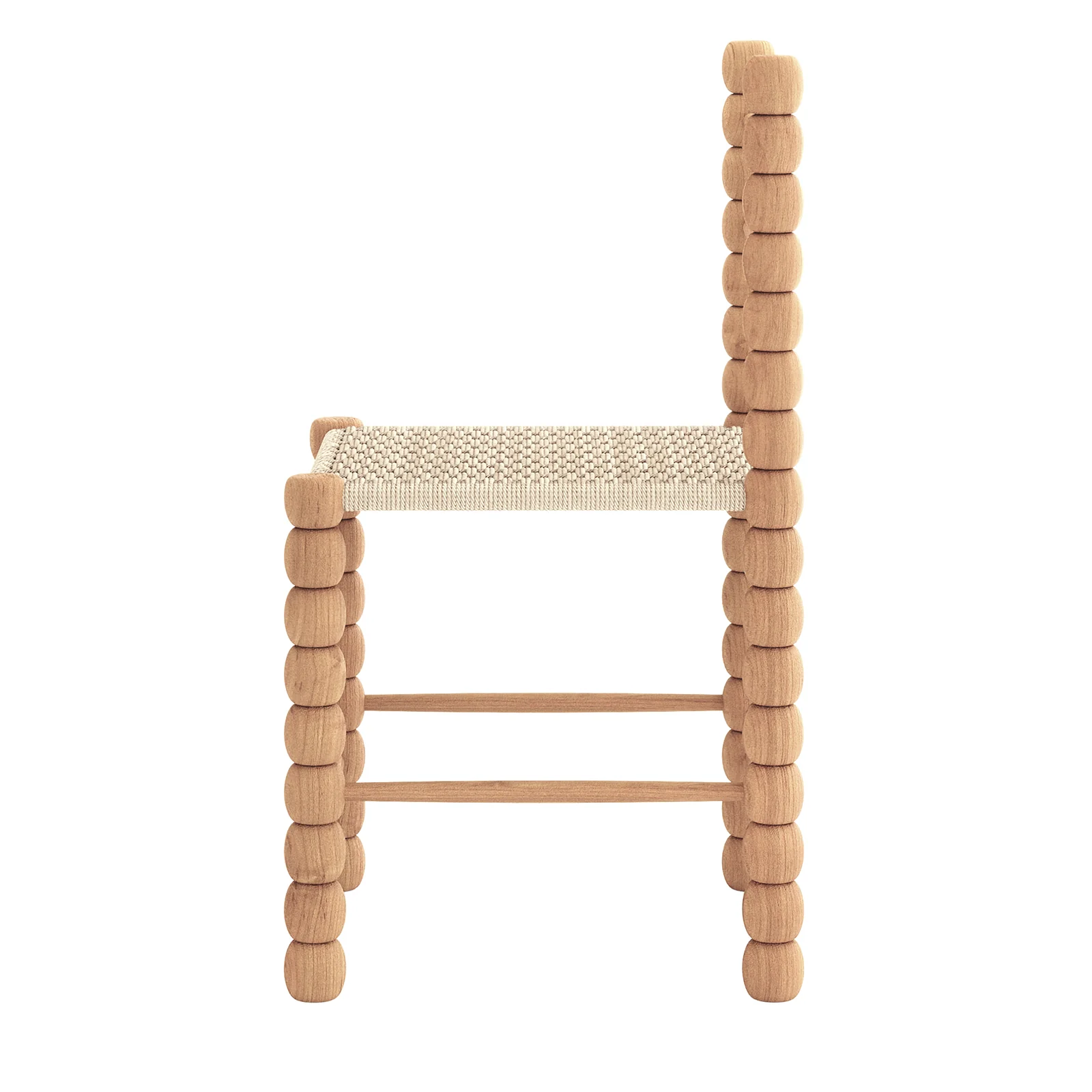 Em Hardwood Bobbin Dining Chair Set of 2 in Natural - Image 8