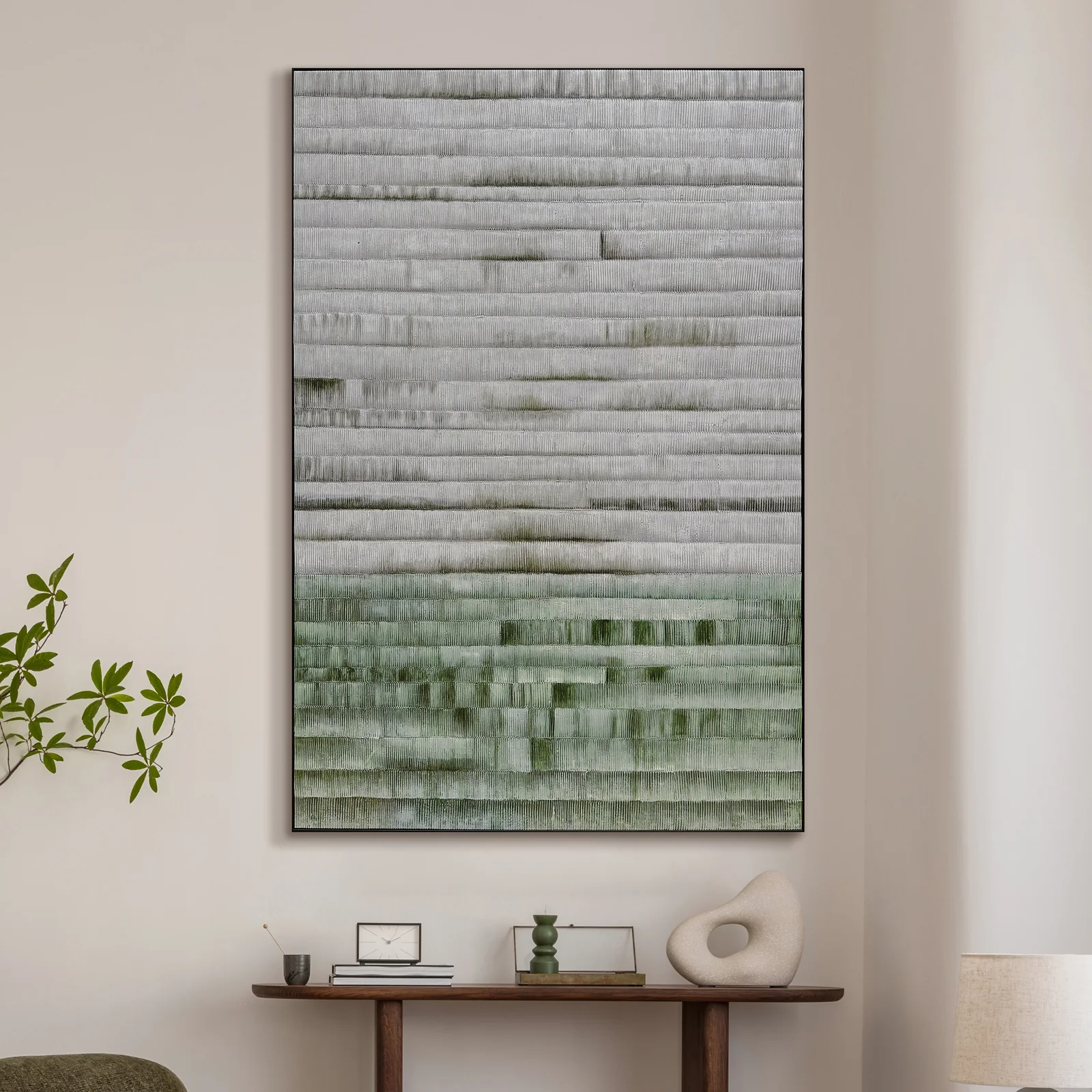 Emery 100x150cm Framed Textured Canvas 3D Wall Art - Image 2