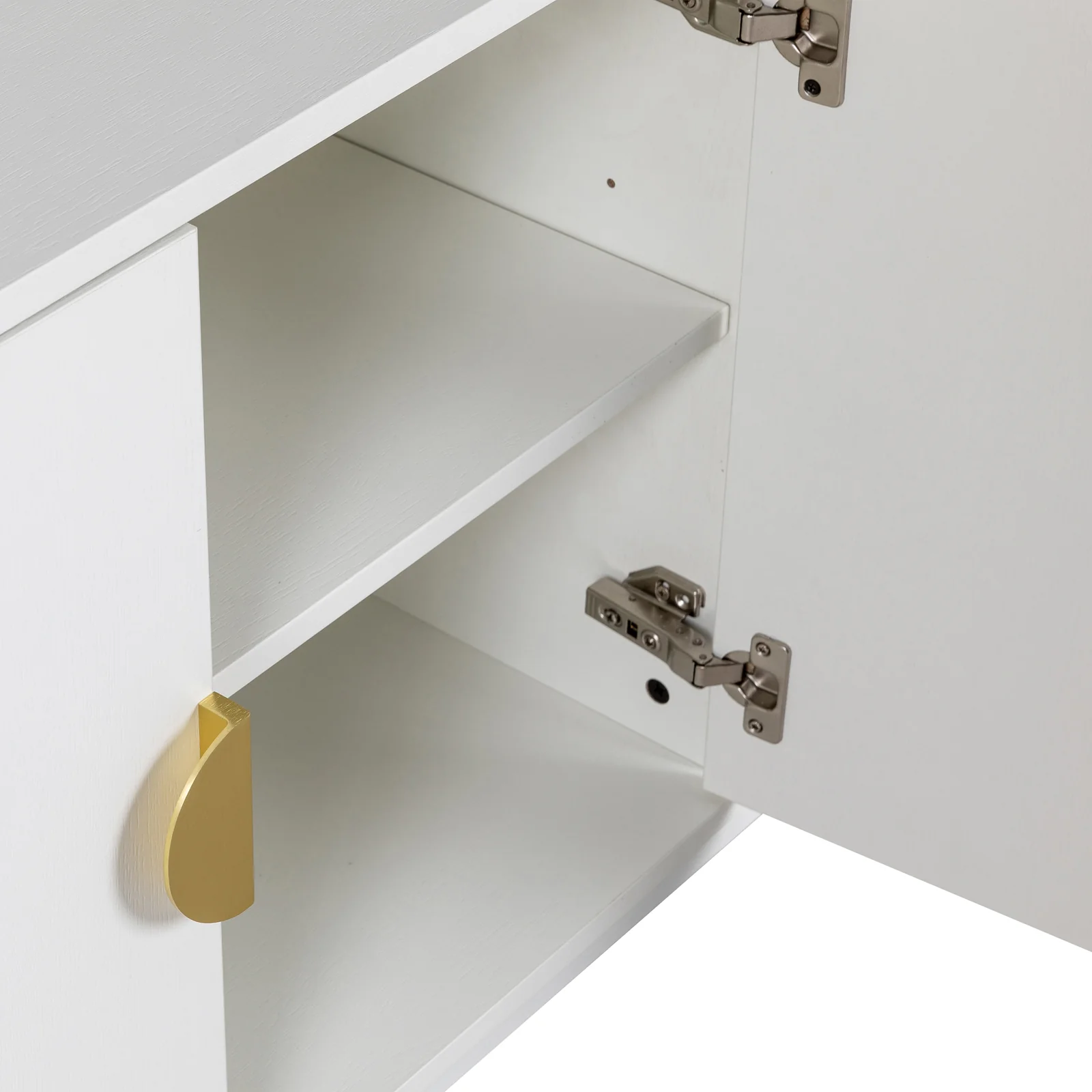 Erick 160cm 4-Door Storage Buffet Sideboard in White - Image 9