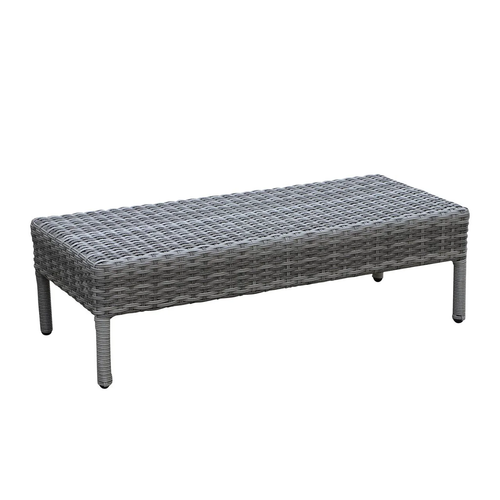 Erith Wicker Outdoor Canopy Daybed in Charcoal & Grey - Image 9