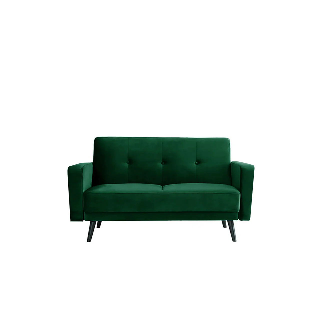 Esben 2-Seater Velvet Sofa Bed in Forest Green - Image 7