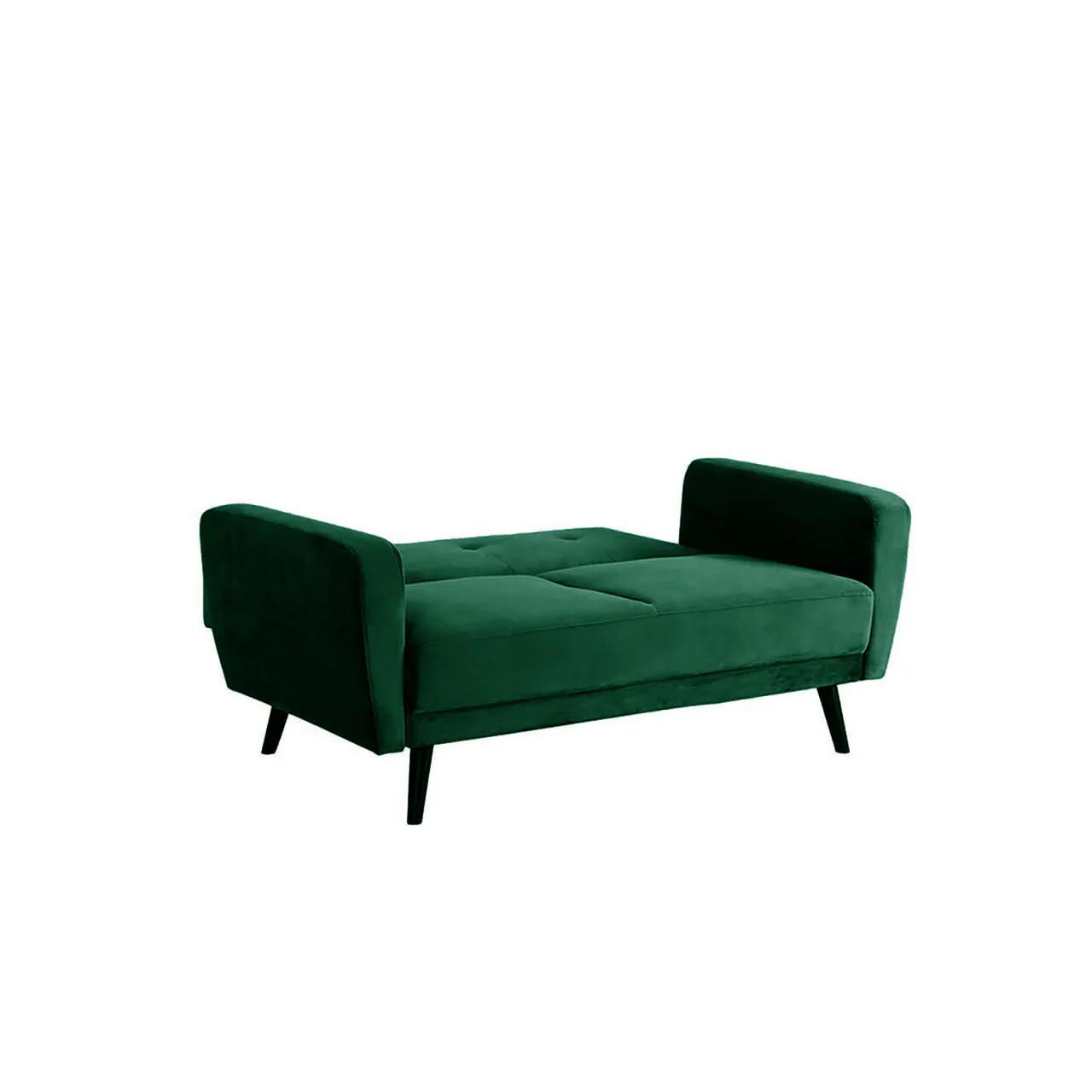 Esben 2-Seater Velvet Sofa Bed in Forest Green - Image 8