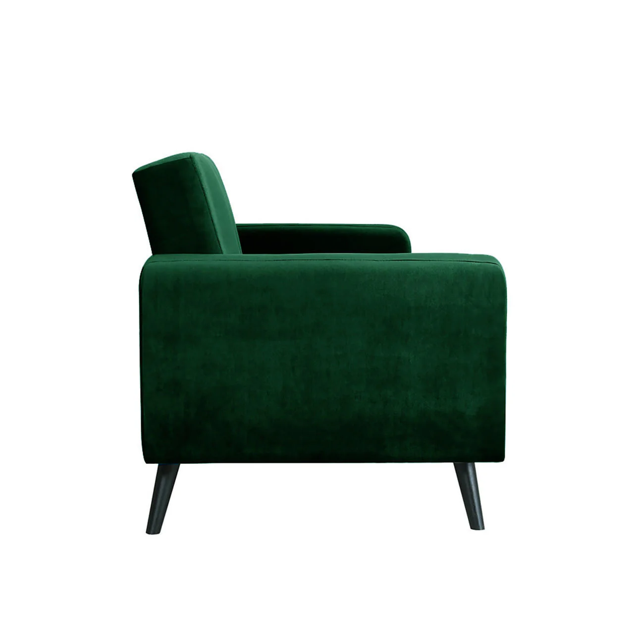 Esben 3-Seater Velvet Sofa Bed in Forest Green - Image 6