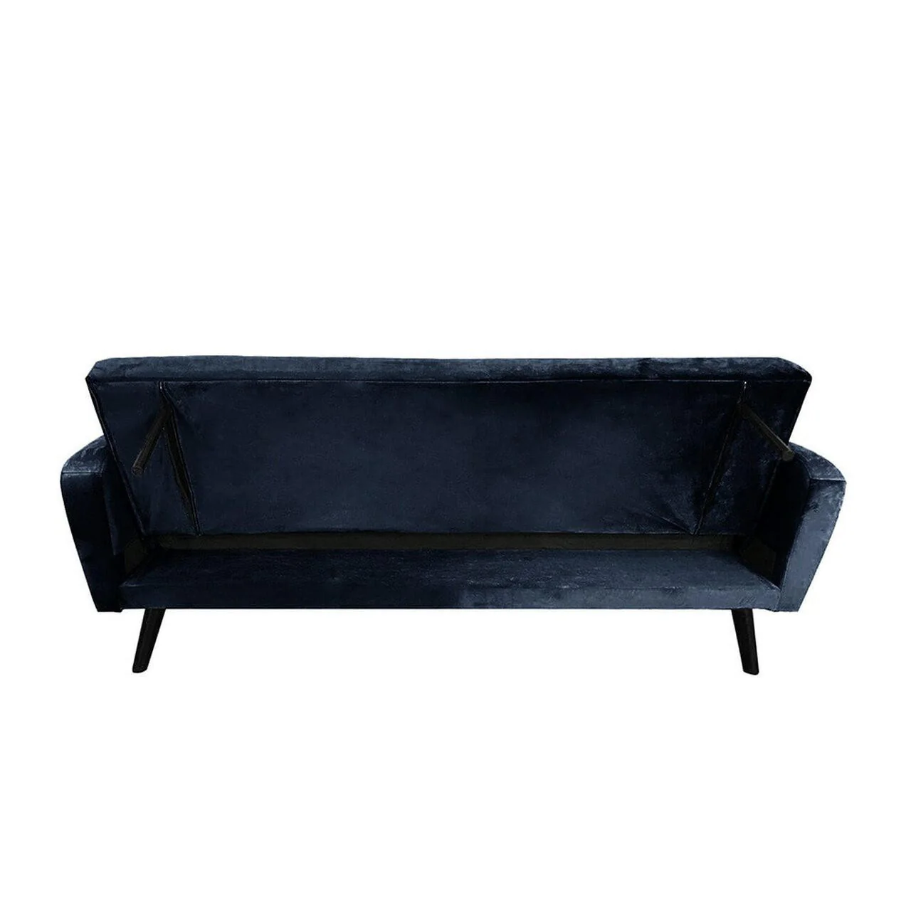 Esben 6-Seater Velvet Sofa Set with Ottoman in Navy Blue - Image 13