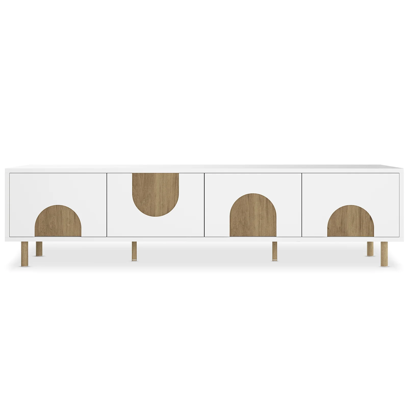Espur 180cm Entertainment Unit with Drawers in White