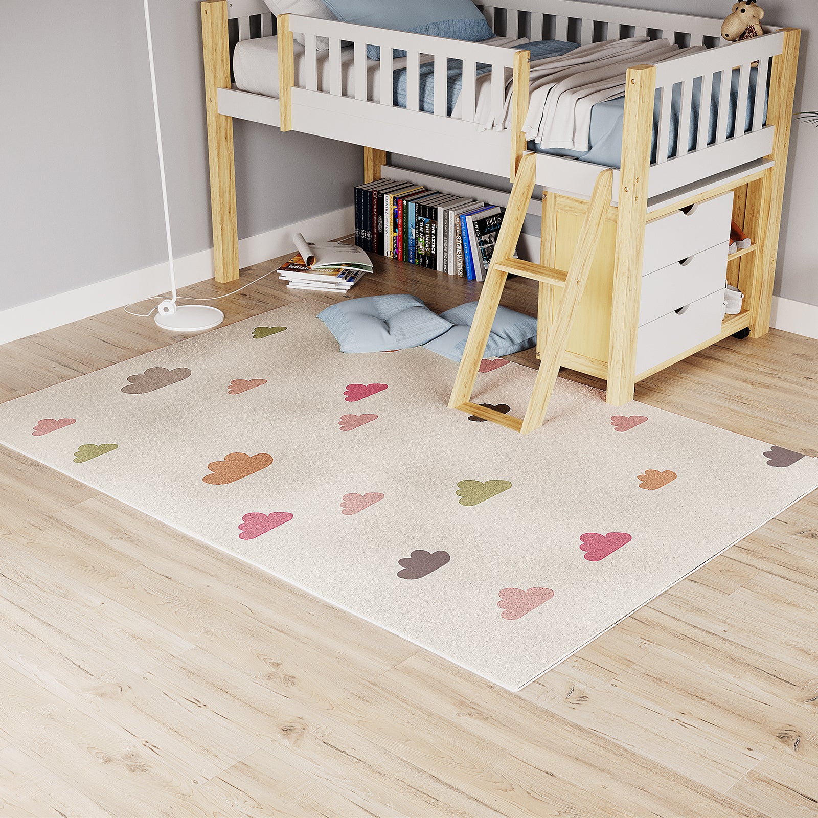 Evane 160x230cm Kids Cloud Modern Indoor Floor Rug - Image 2