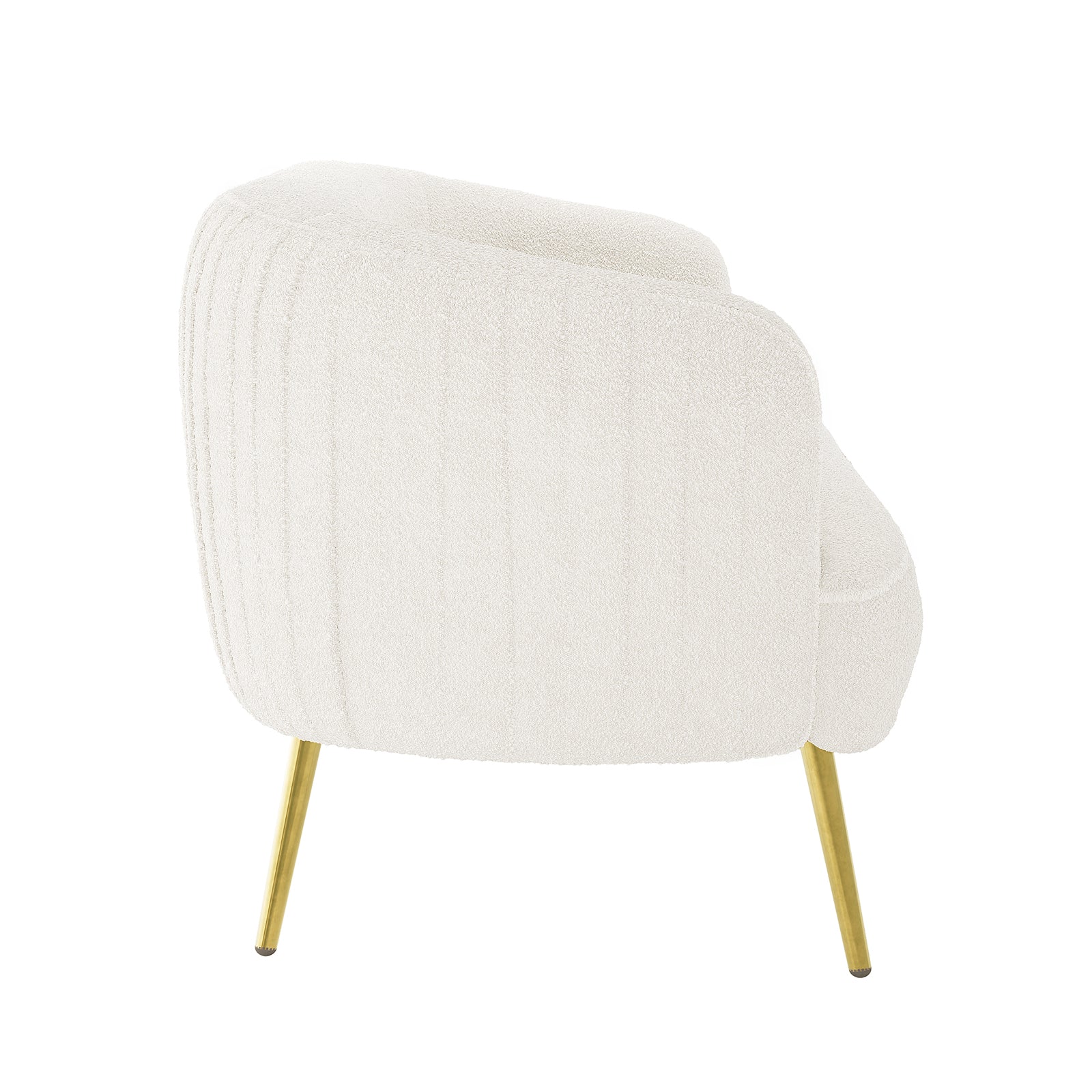 Evelyn 4 Seater Boucle Sofa Set in Cream White - Image 7