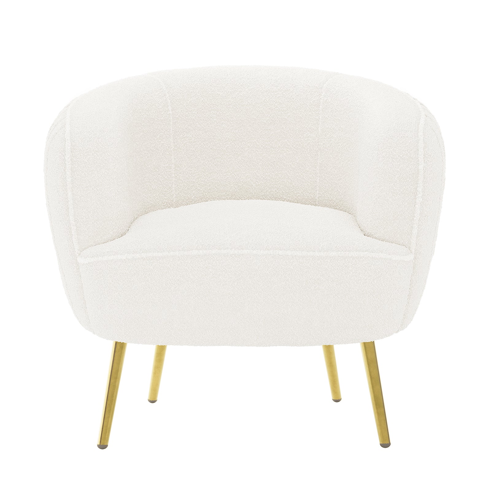 Evelyn 4 Seater Boucle Sofa Set in Cream White - Image 9