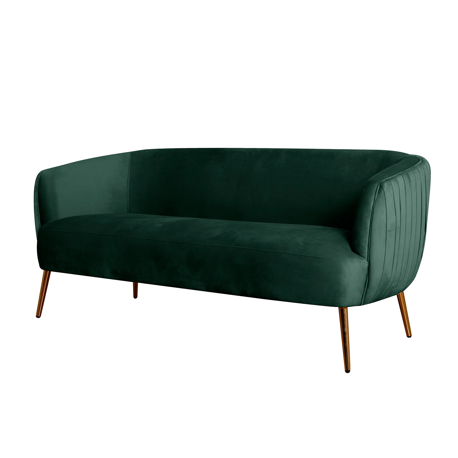 Evelyn 4 Seater Velvet Sofa Set in Dark Green - Image 10