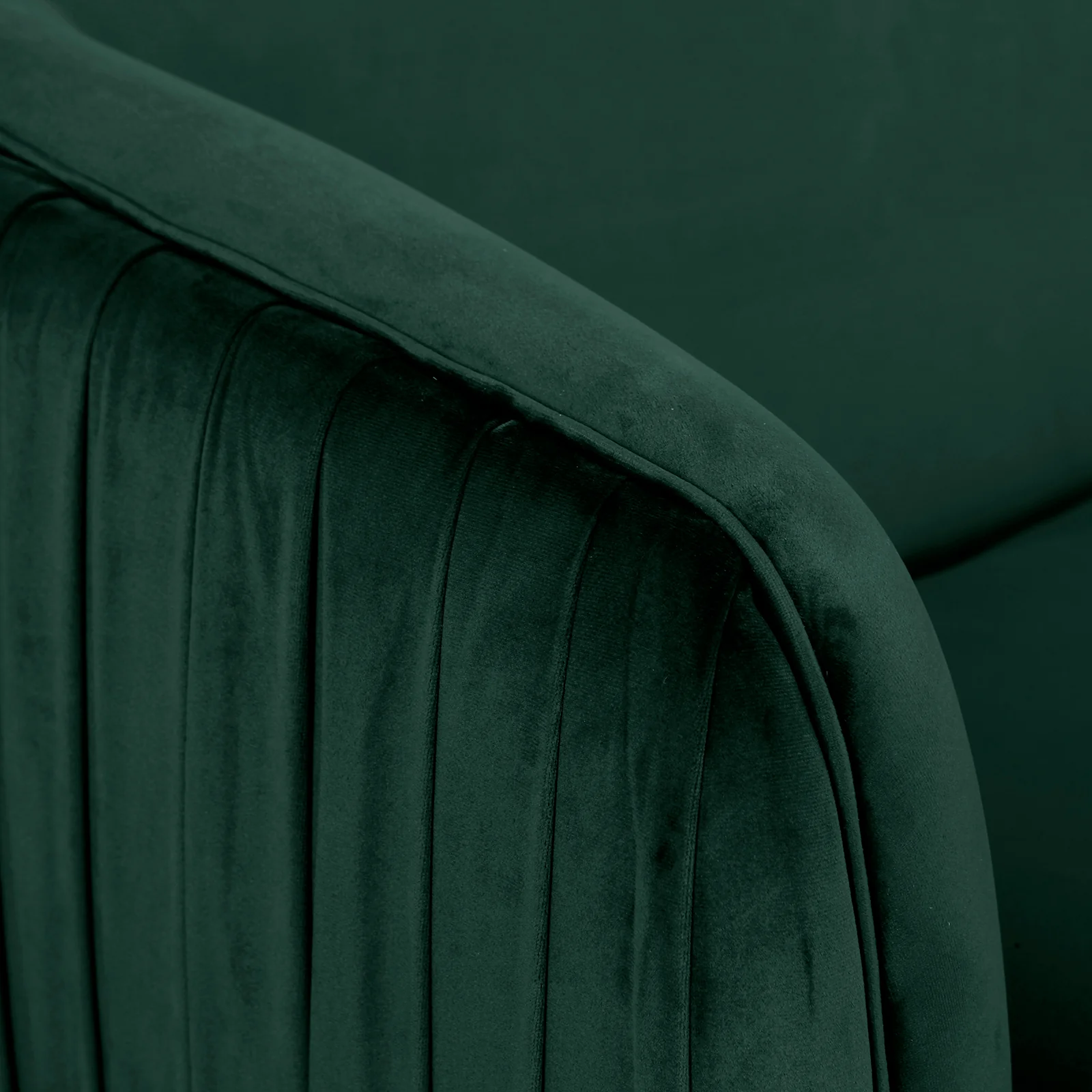 Evelyn 4 Seater Velvet Sofa Set in Dark Green - Image 14