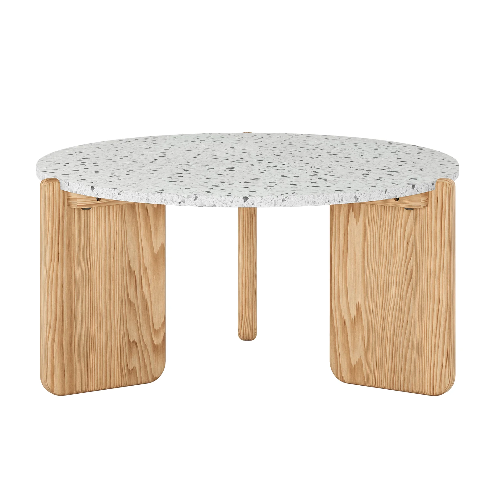 Everlee Hardwood American Oak Coffee Table in Natural - Image 4