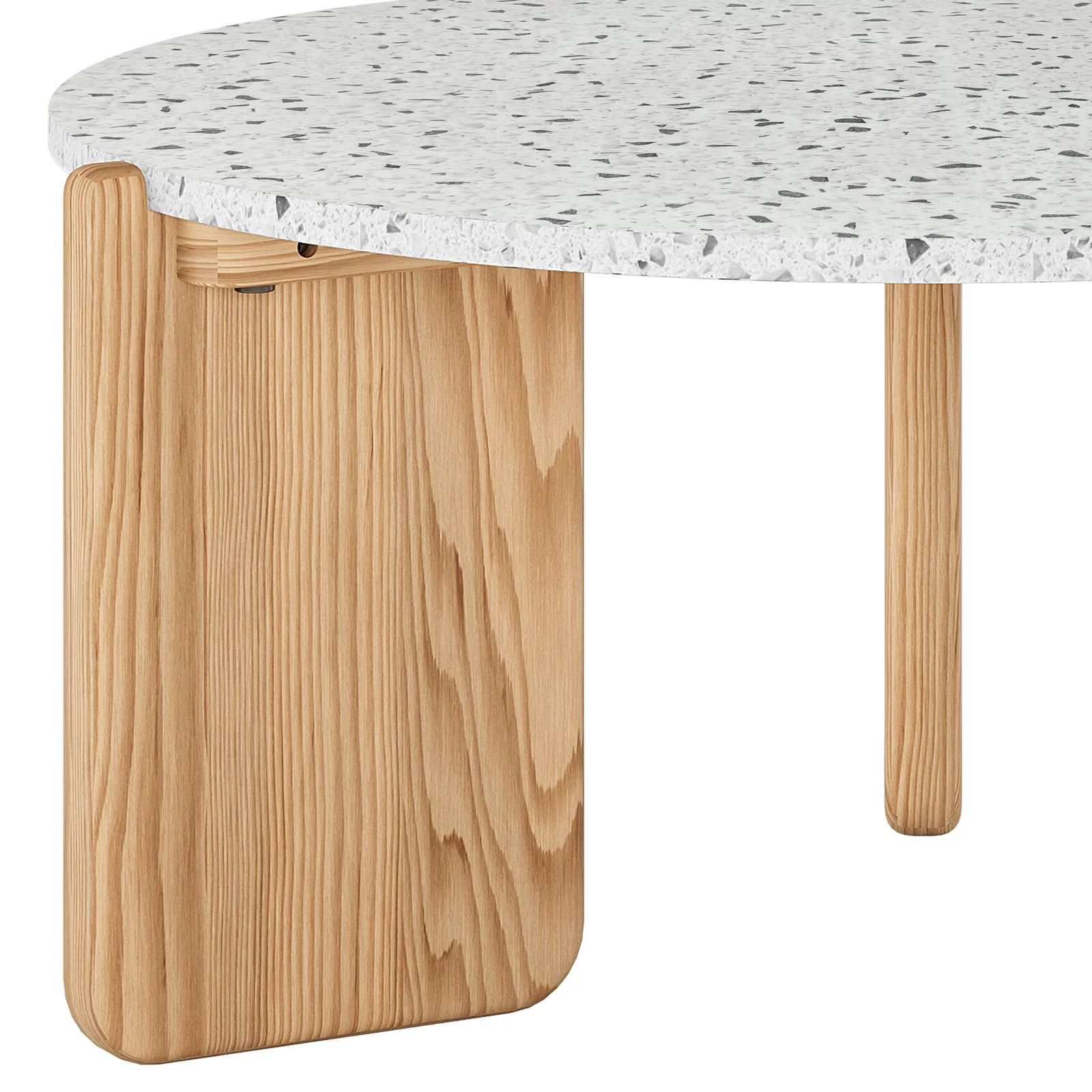 Everlee Hardwood American Oak Coffee Table in Natural - Image 5