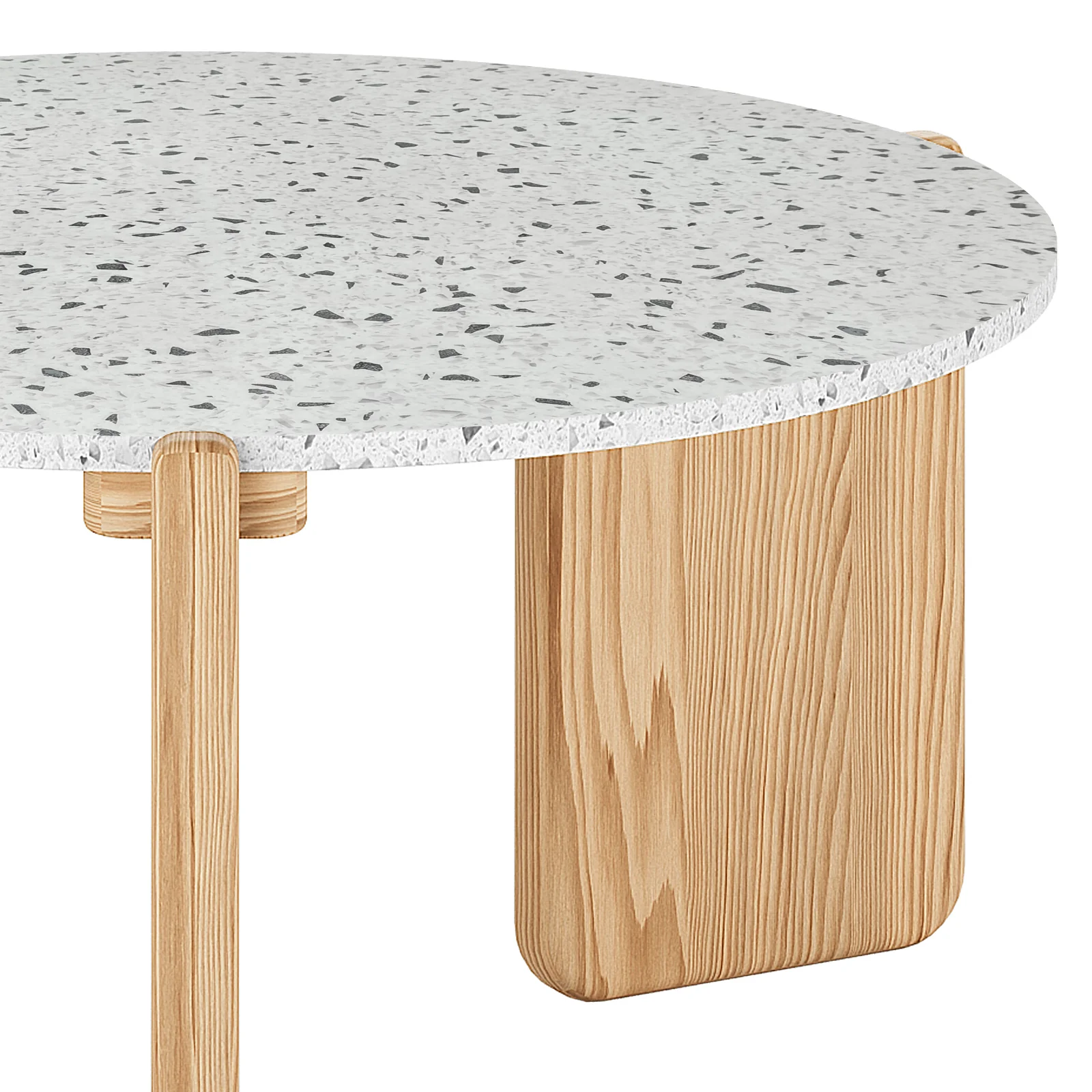 Everlee Hardwood American Oak Coffee Table in Natural - Image 6