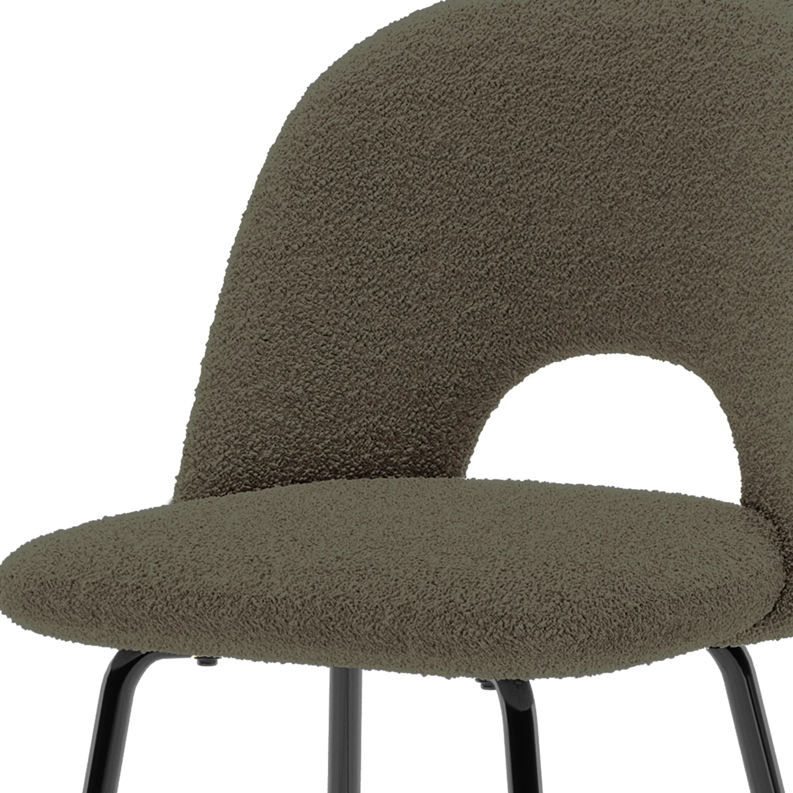 Evie High Back Boucle Bar Stool Set of 2 in Green - Image 7