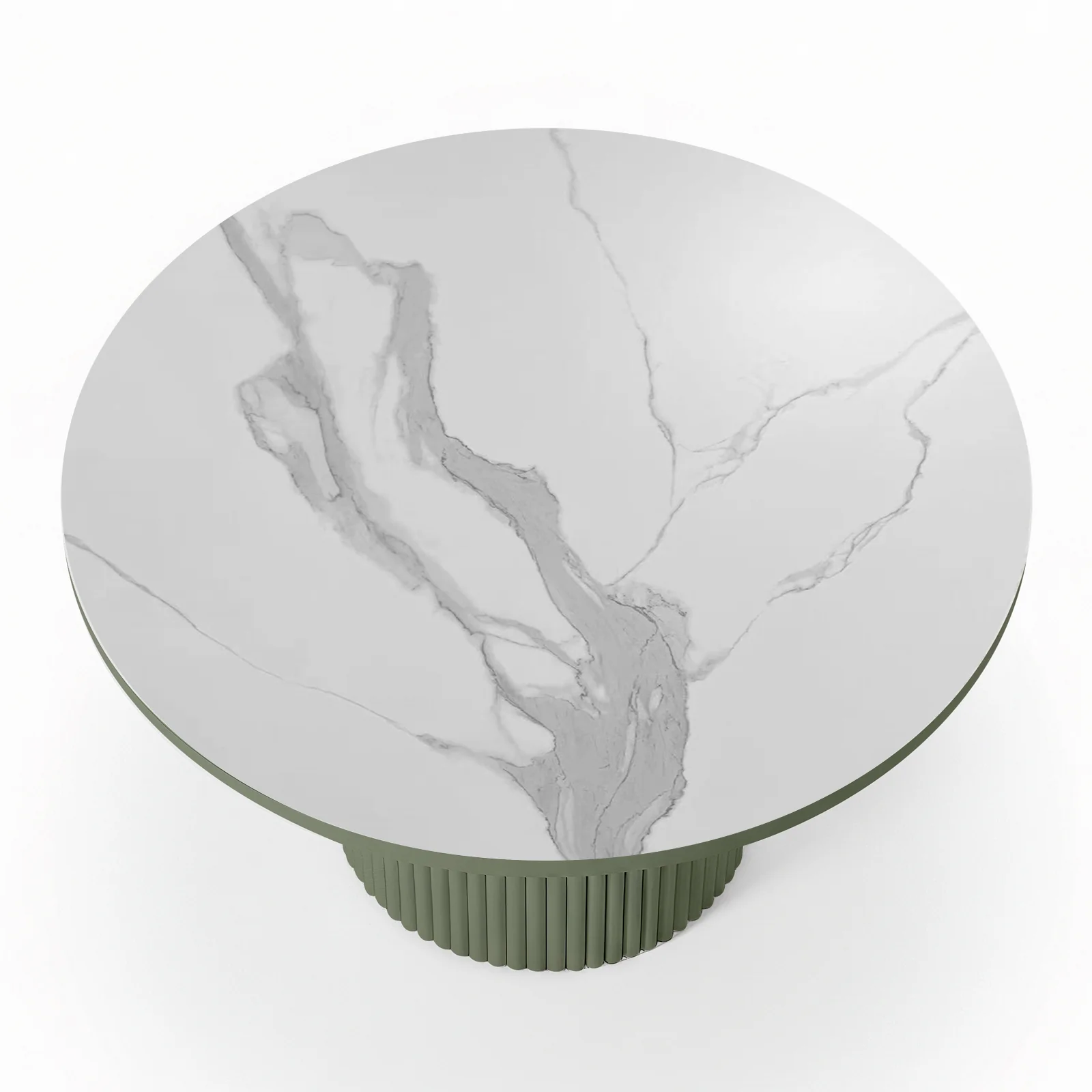 Evone Aluminium & Sintered Stone Outdoor Table in Green - Image 6