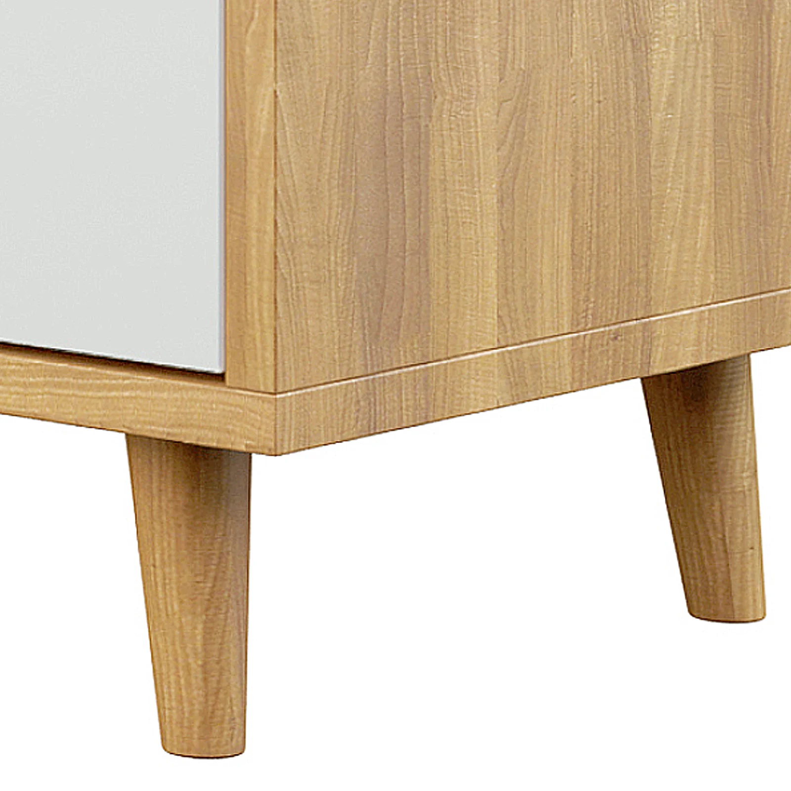 Ezra 6-Door Storage Buffet SIdeboard in Natural & White - Image 7
