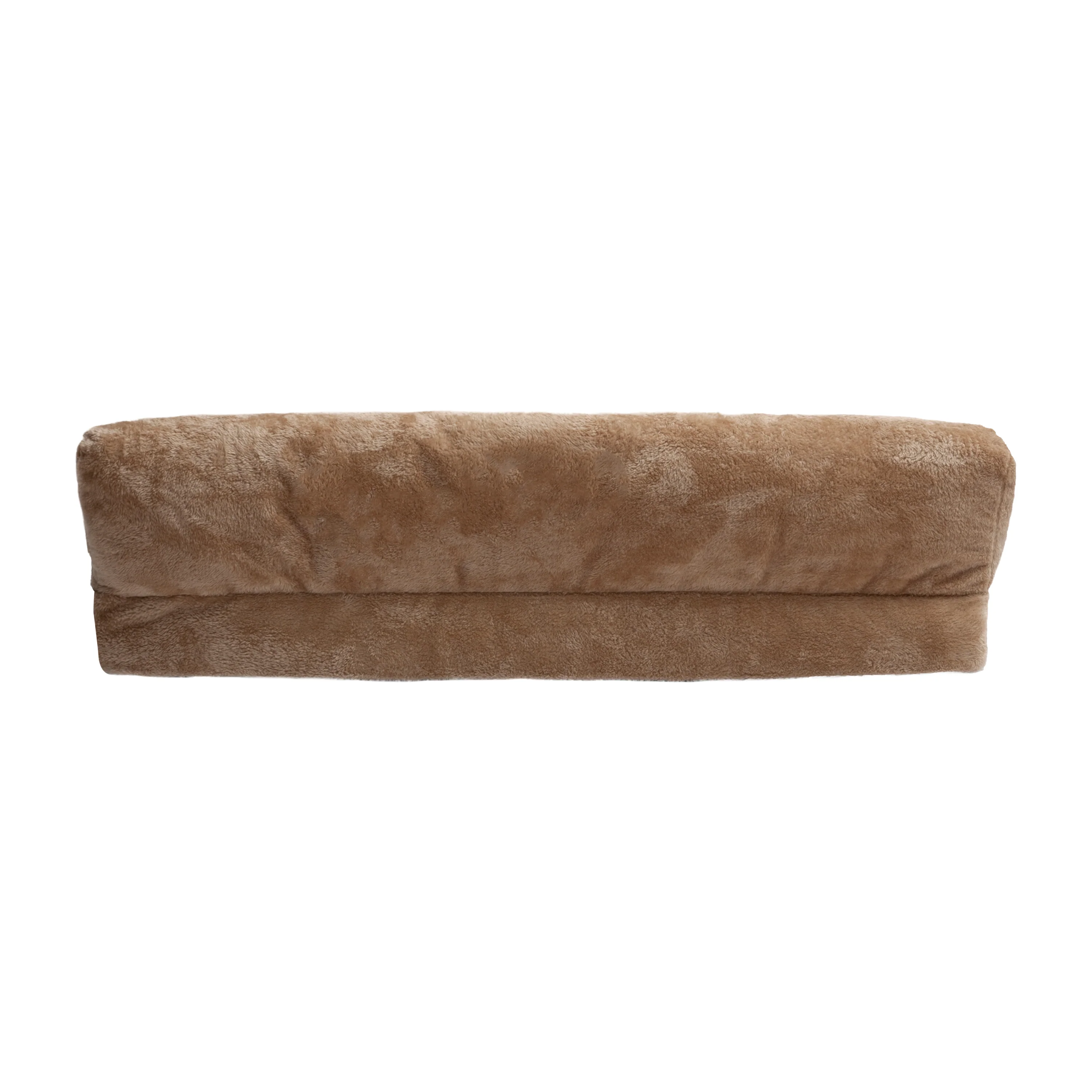 Fergus Large Orthopaedic Faux Fur Dog Bed in Beige - Image 6