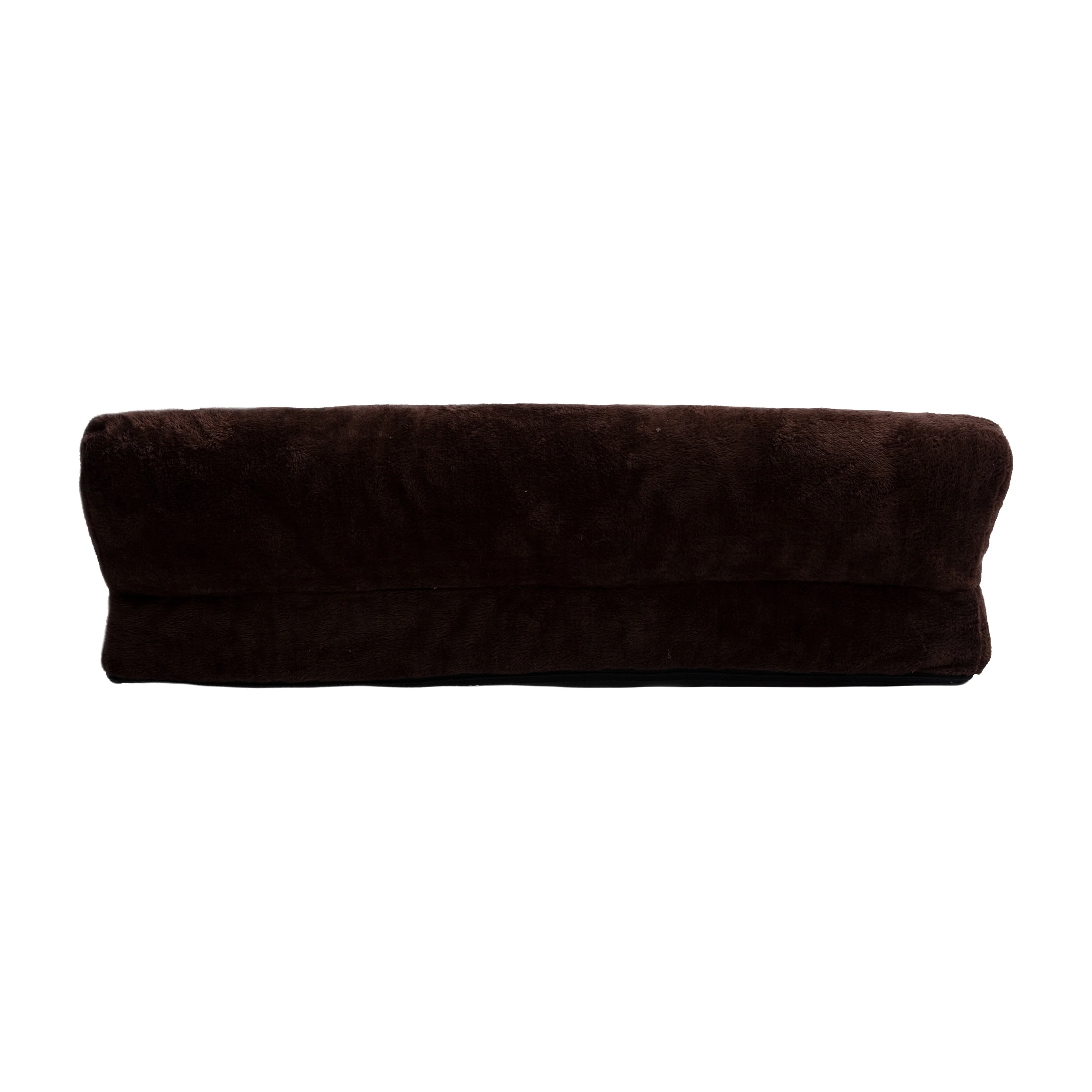 Fergus Large Orthopaedic Faux Fur Dog Bed in Brown - Image 7