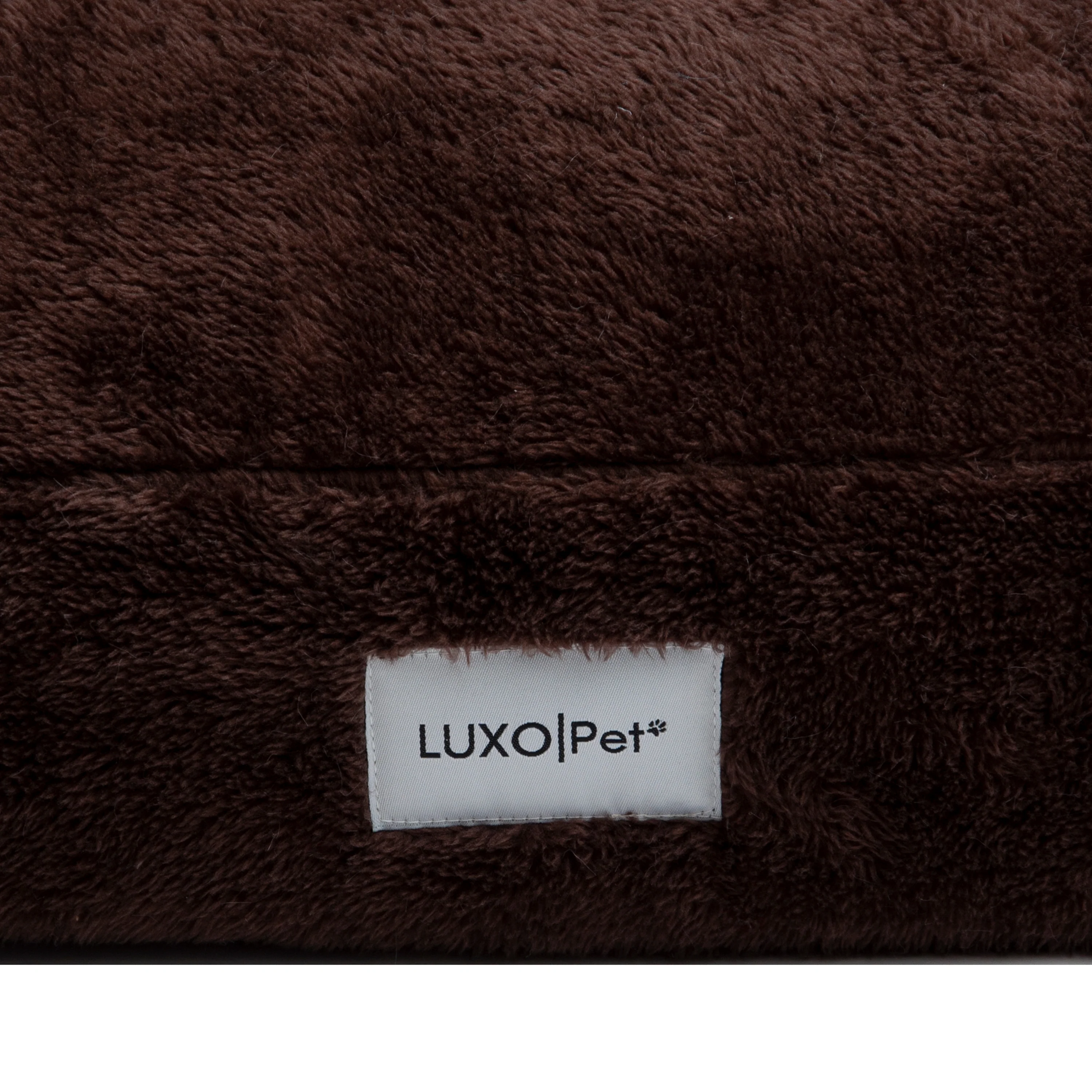 Fergus Medium Orthopaedic Faux Fur Dog Bed in Brown - Image 10