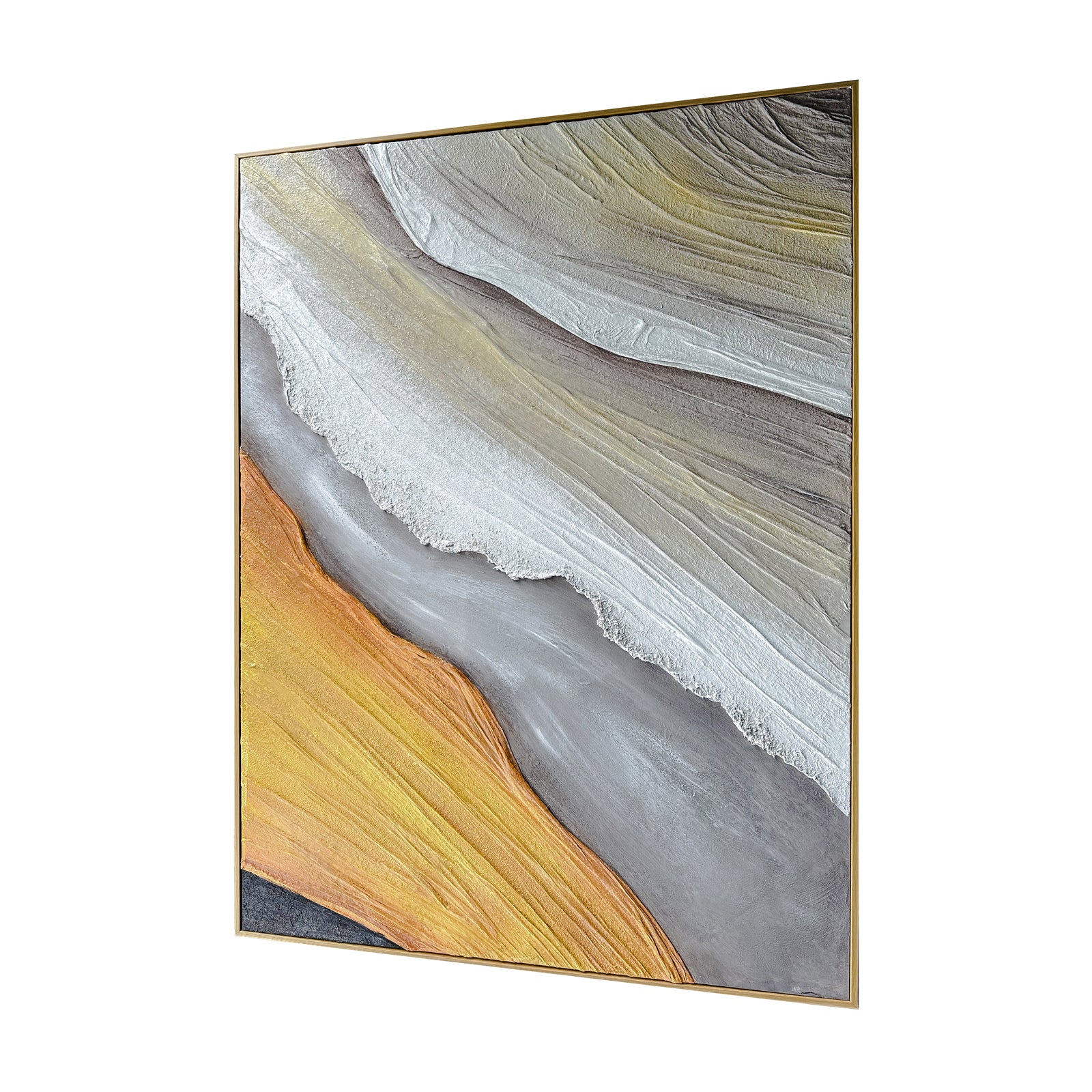 Flora 100x150cm Framed Textured Canvas 3D Wall Art - Image 6