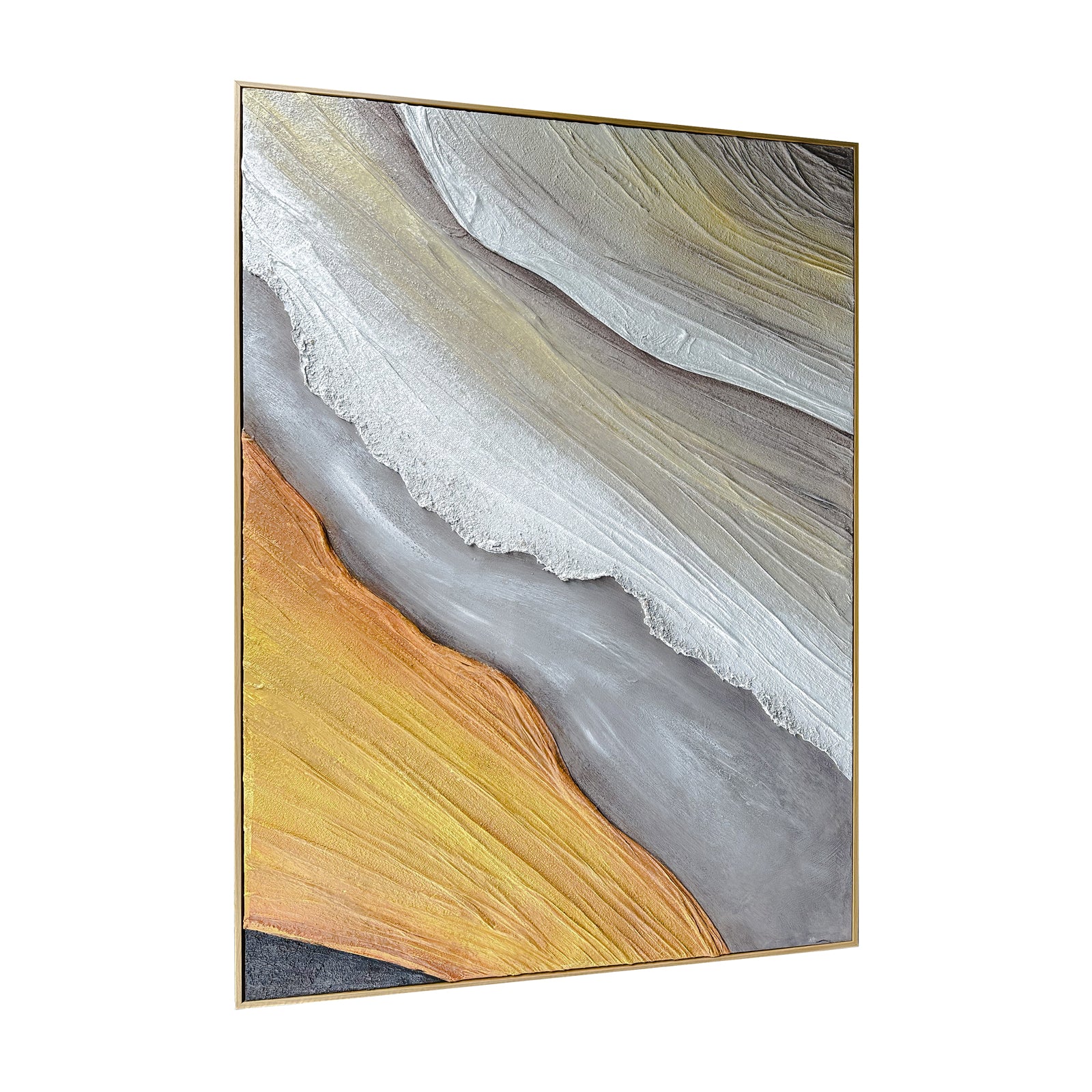 Flora 100x150cm Framed Textured Canvas 3D Wall Art - Image 7