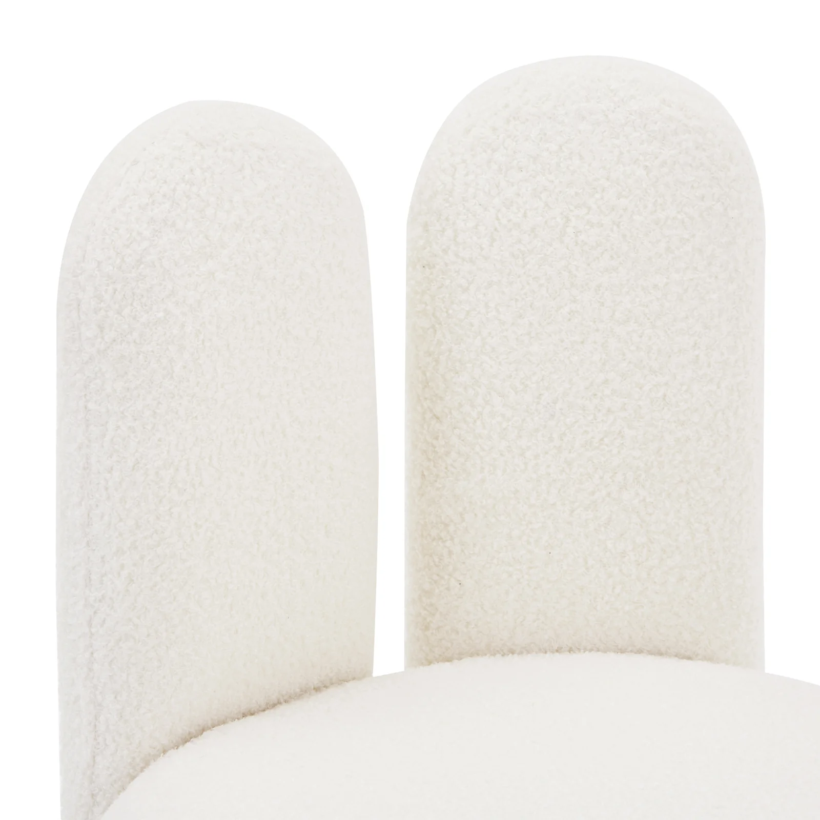 Flore Boucle Kids Chair with Bunny Ears in Cream White - Image 7