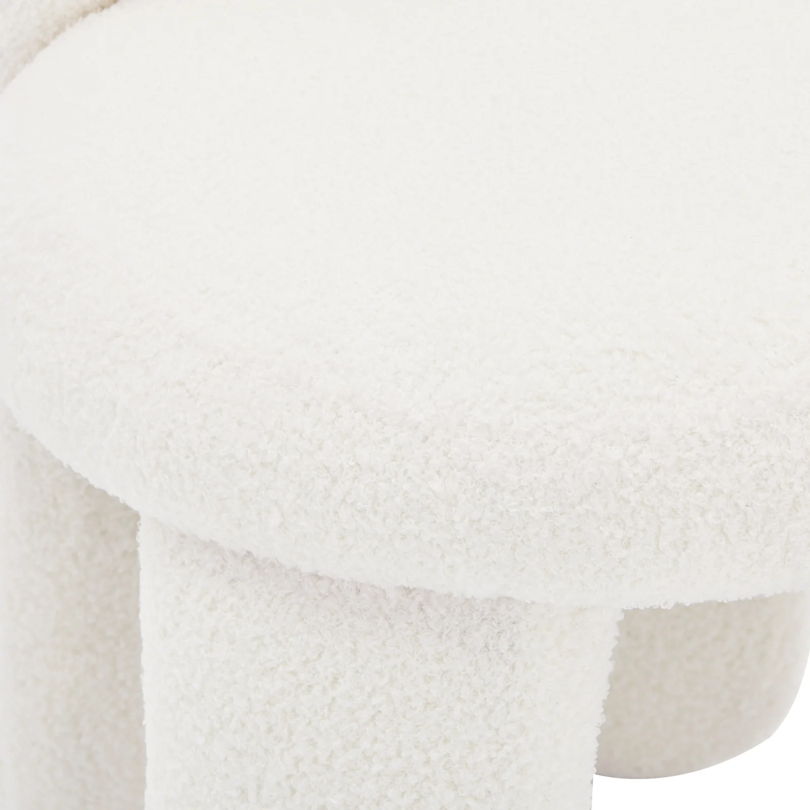 Flore Boucle Kids Chair with Bunny Ears in Cream White - Image 8