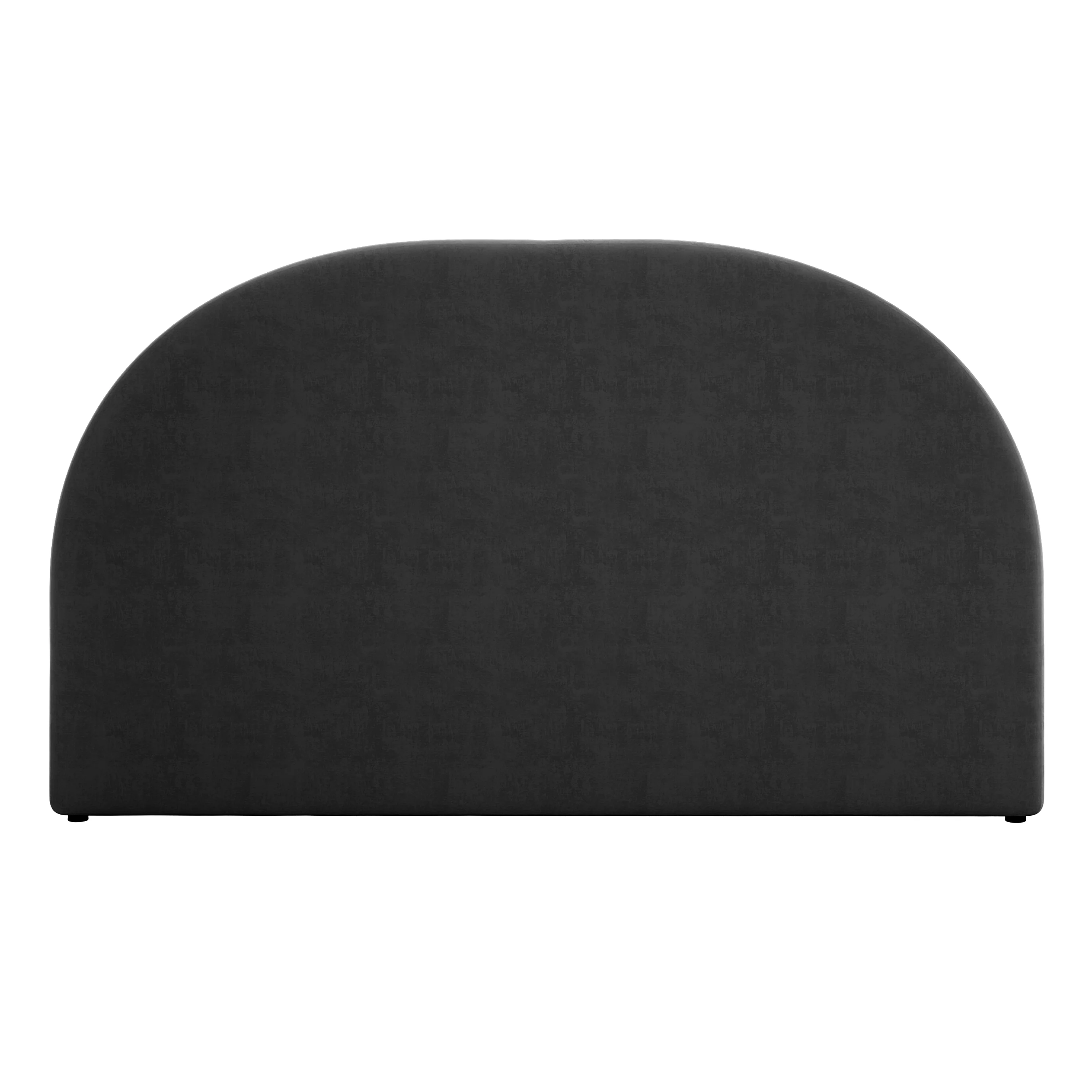 Florus King Arched Boucle Fabric Headboard in Black