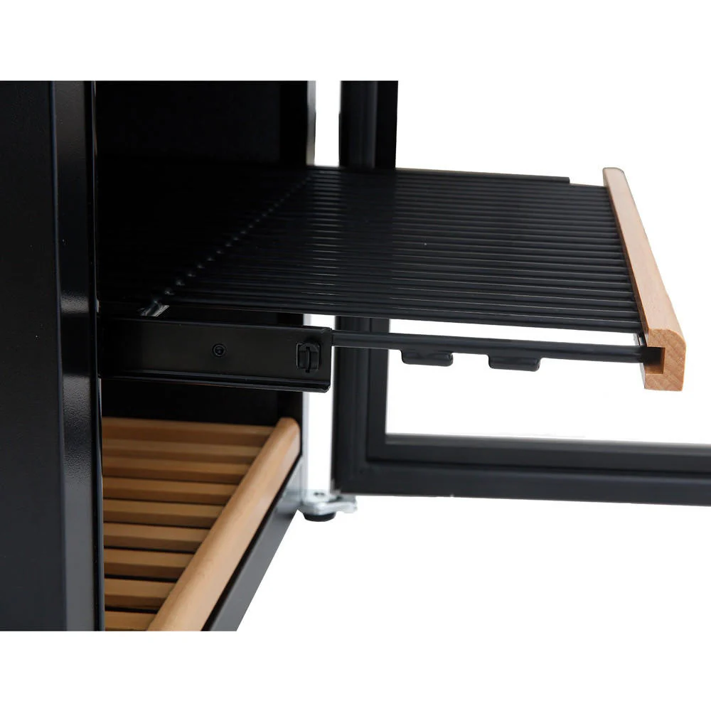 G180D 180 Bottle Dual Zone Wine Fridge in Black - Image 14