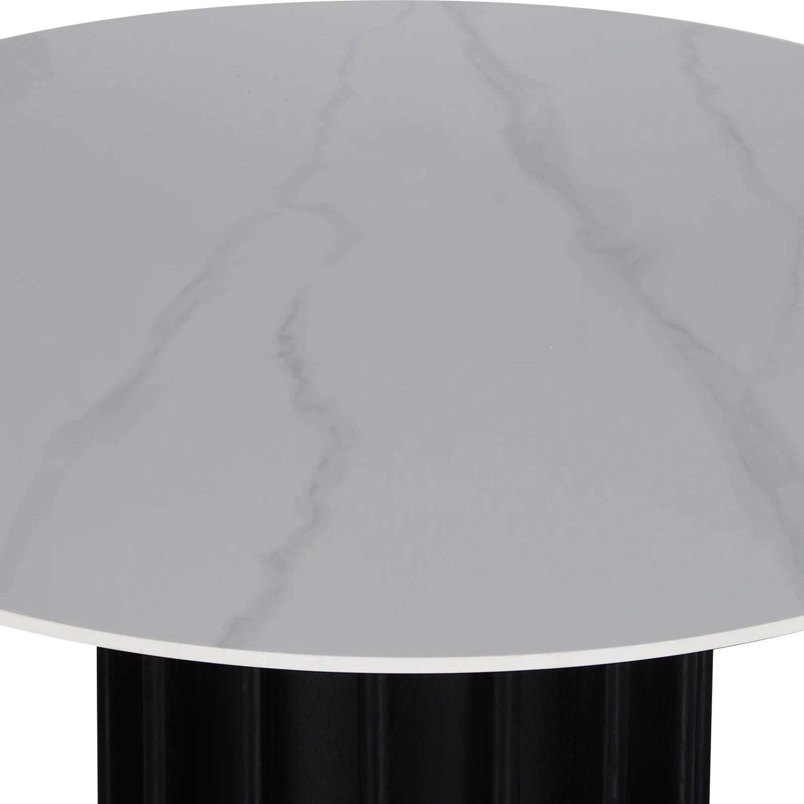 Gabi 120cm Marble Look Dining Table in Black - Image 4