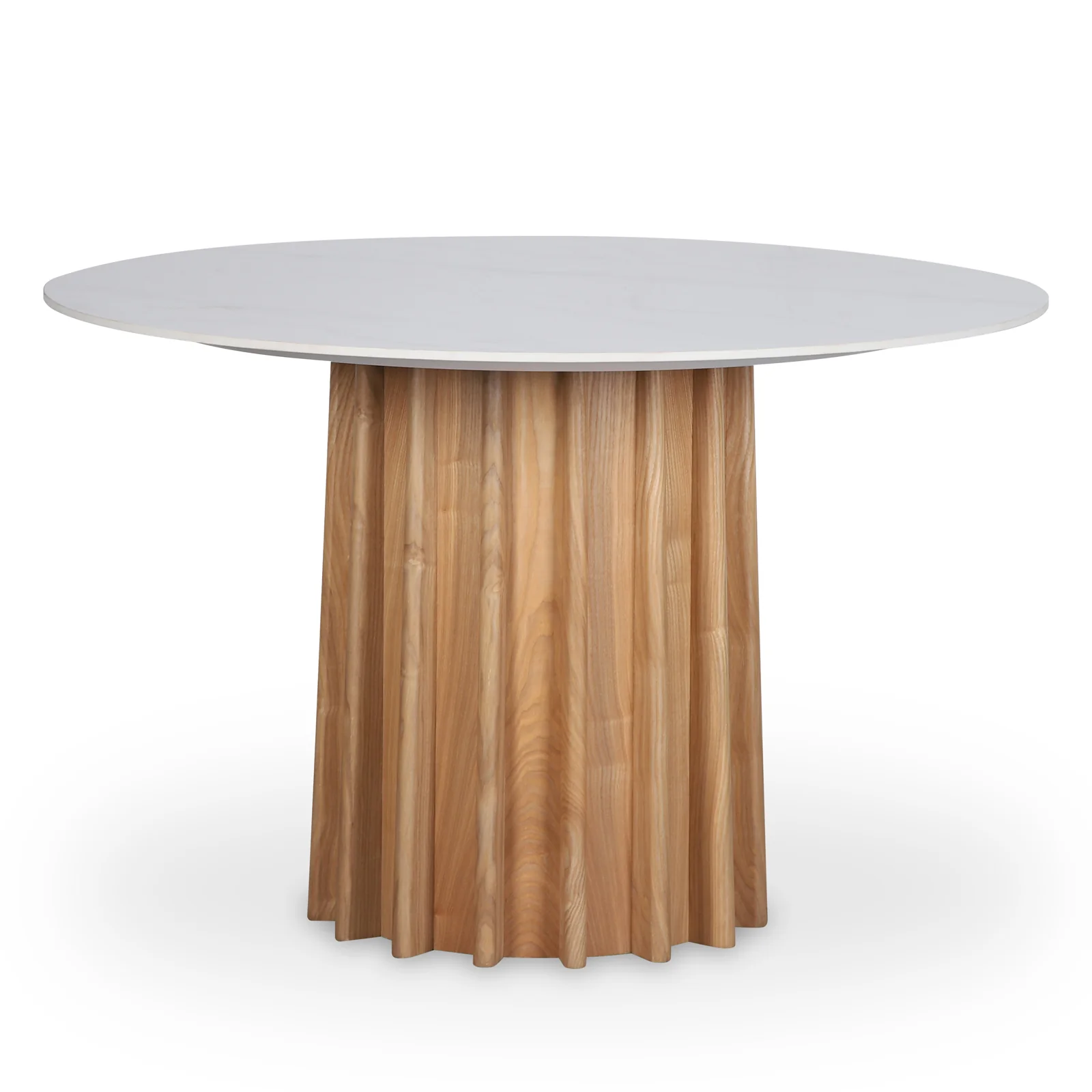 Gabi 120cm Marble Look Dining Table in Oak