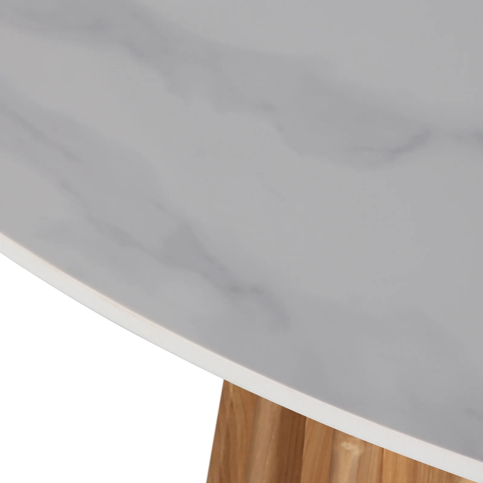 Gabi 120cm Marble Look Dining Table in Oak - Image 6