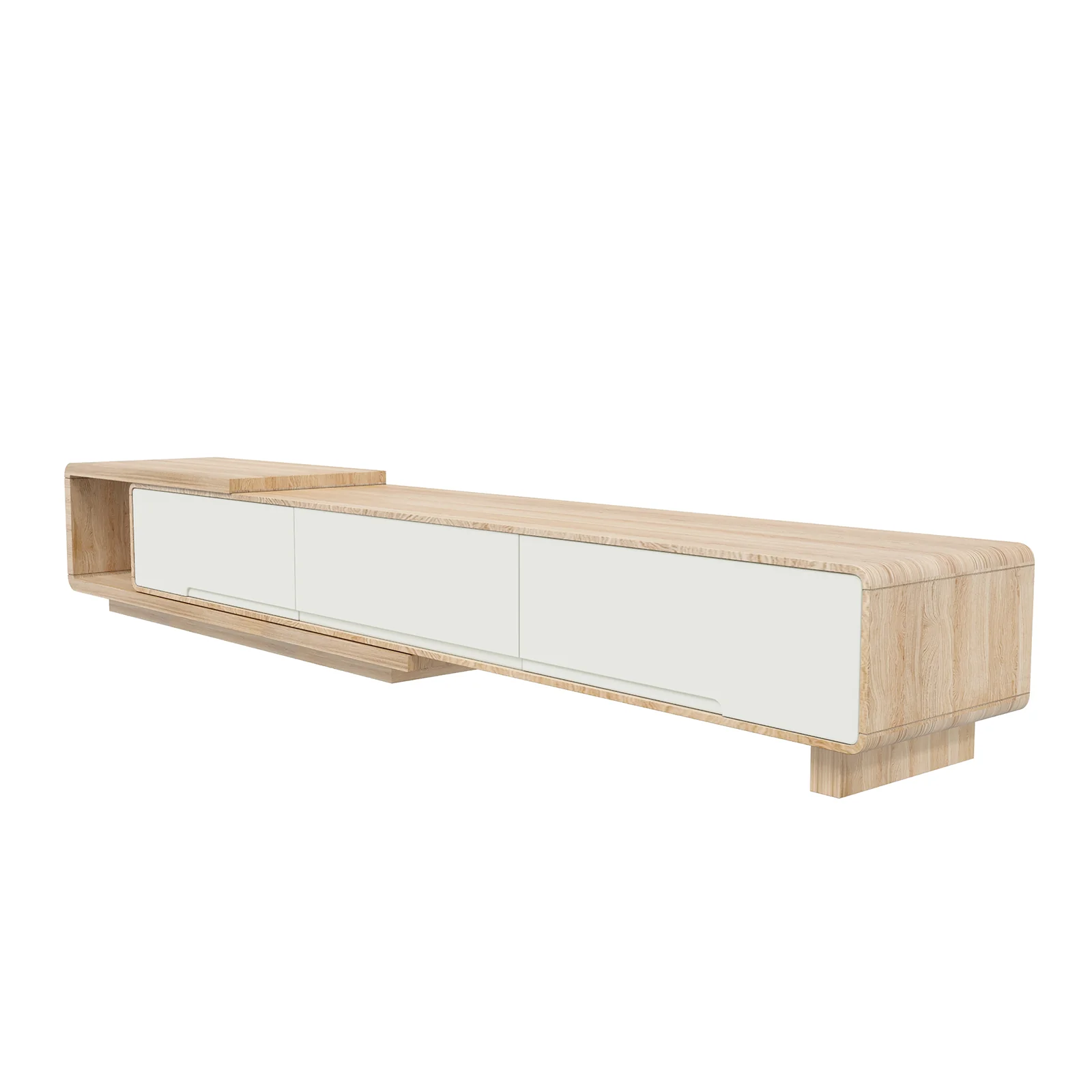 Galya Adjustable Entertainment Storage TV Unit in Oak - Image 11