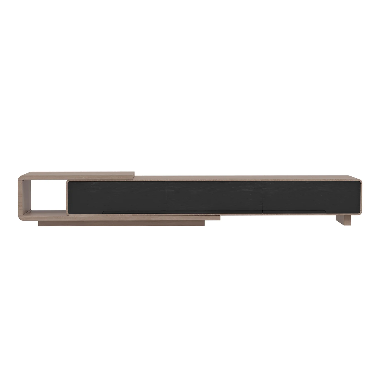 Galya Adjustable Entertainment Storage TV Unit in Teak
