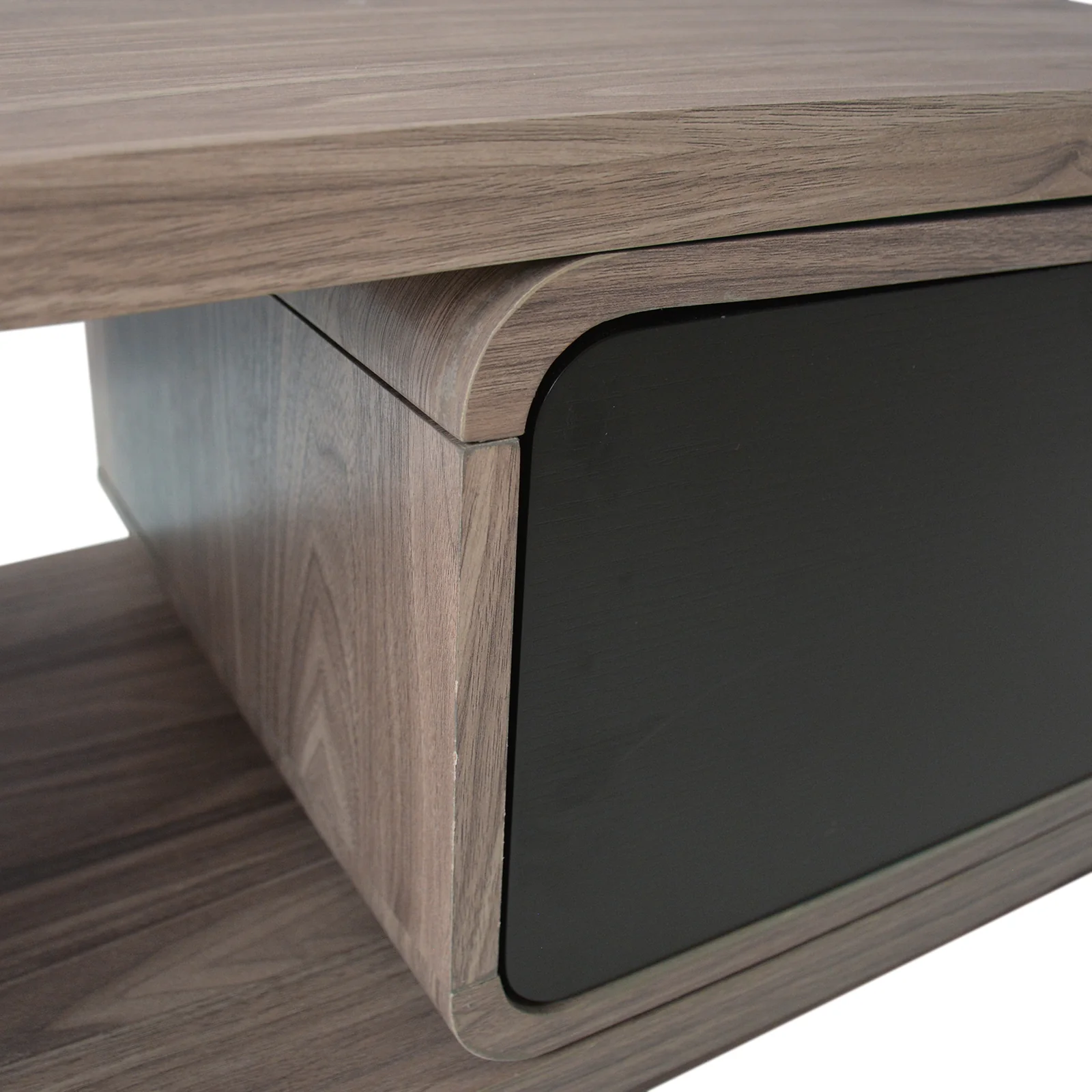 Galya Adjustable Entertainment Storage TV Unit in Teak - Image 6