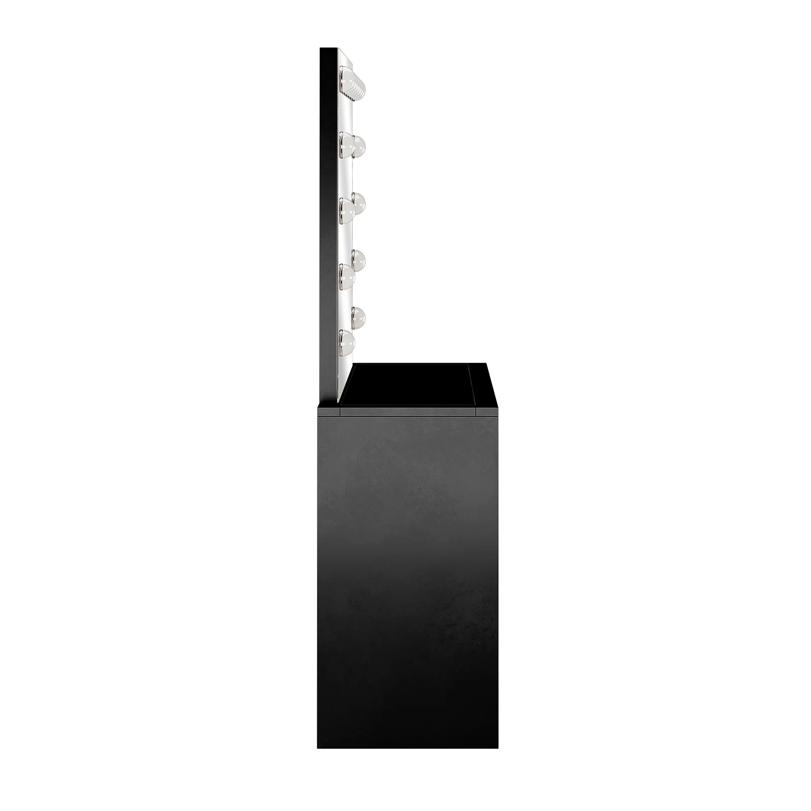 Gianna Hollywood LED Mirror Dressing Table in Black - Image 6