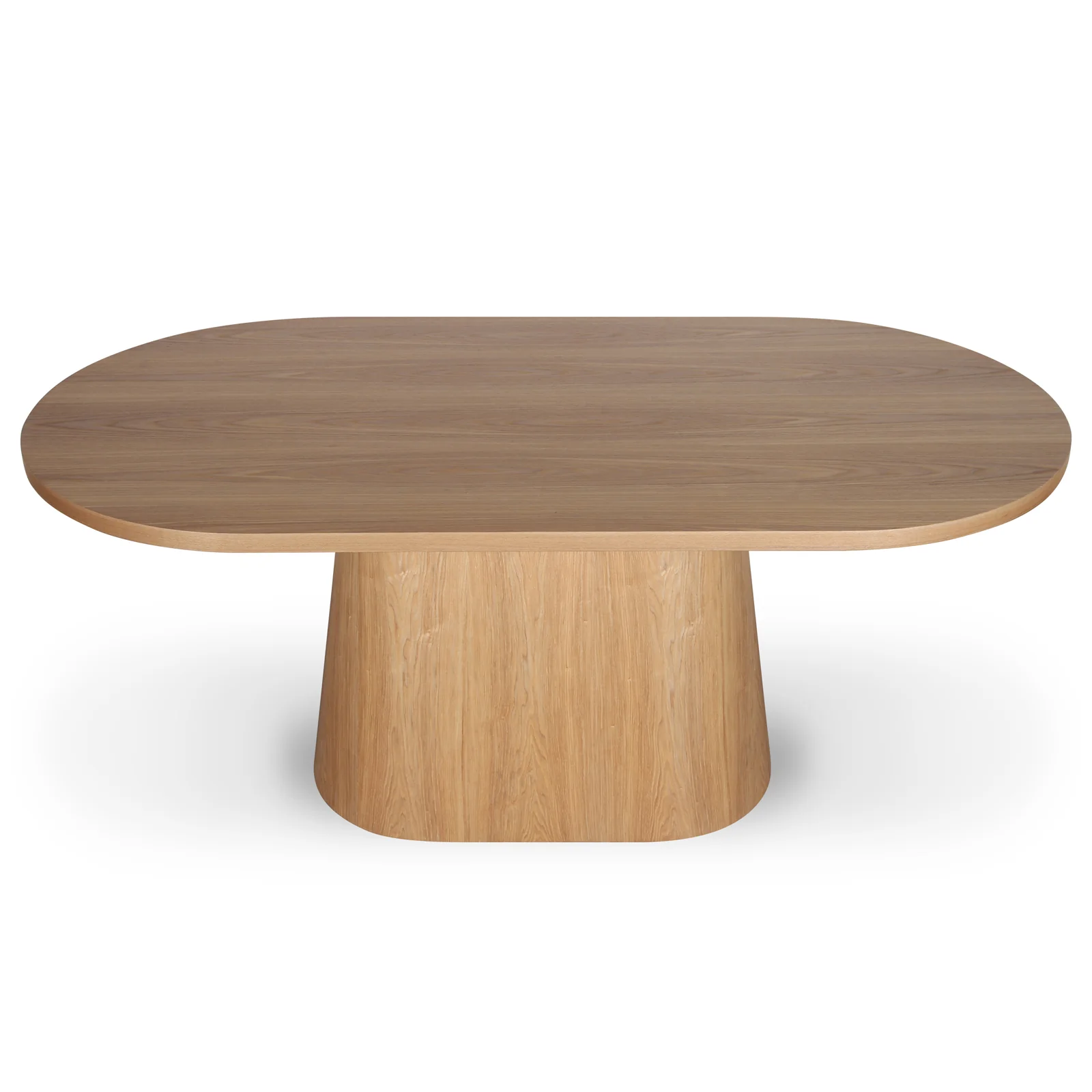 Gigi 180cm Oval Wooden Dining Table in Oak - Image 4