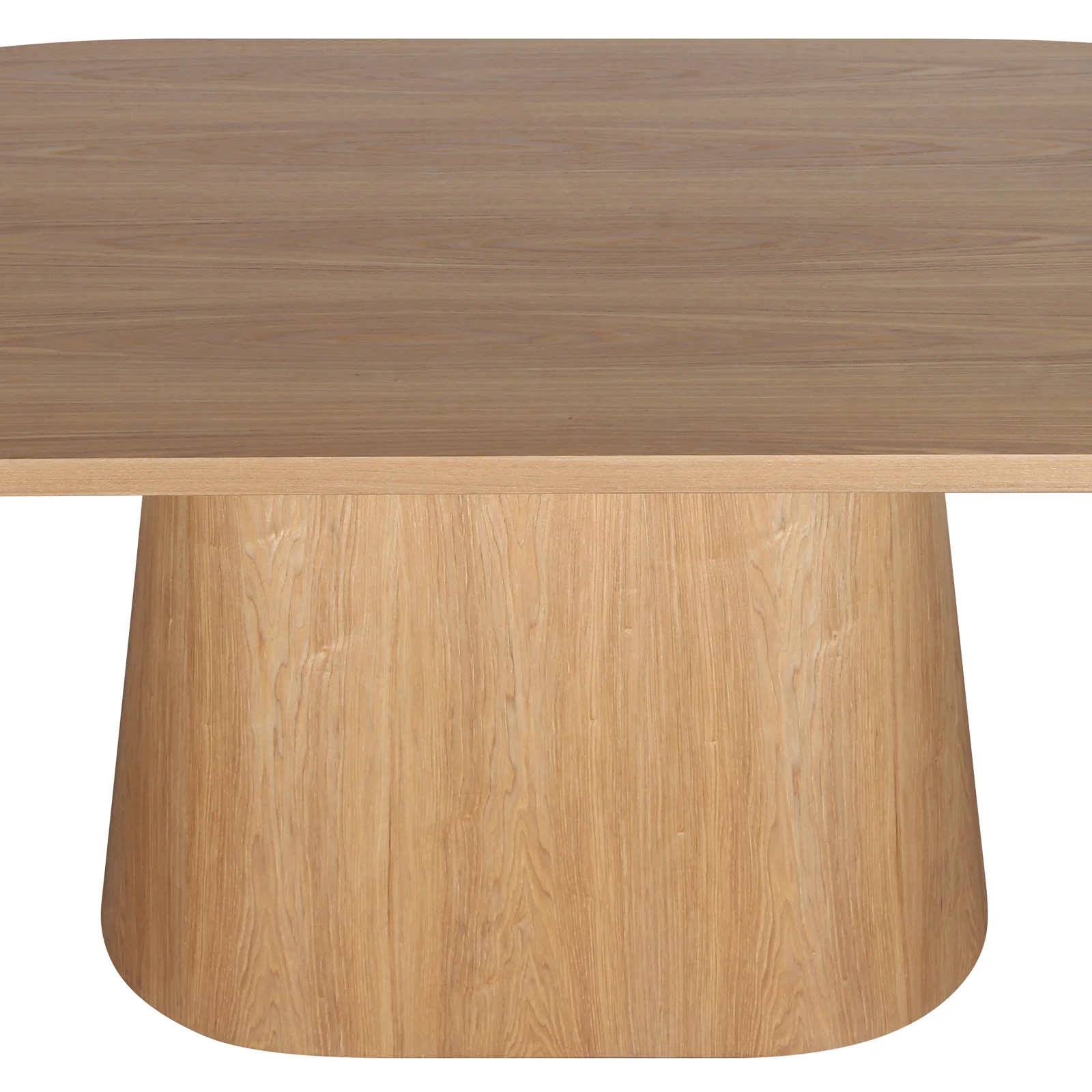 Gigi 180cm Oval Wooden Dining Table in Oak - Image 5