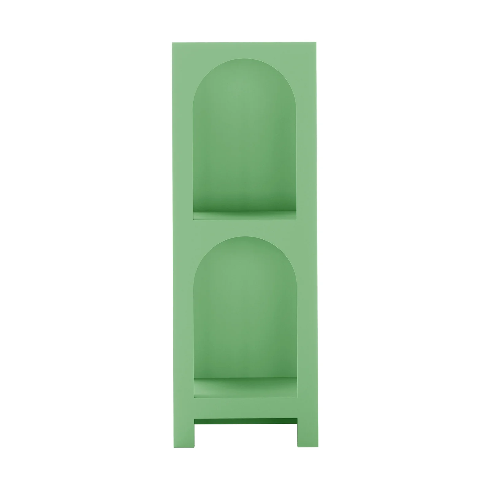 Giltbert 100cm 2 Tier Arch Storage Side Shelf in Mint Green - Image 6