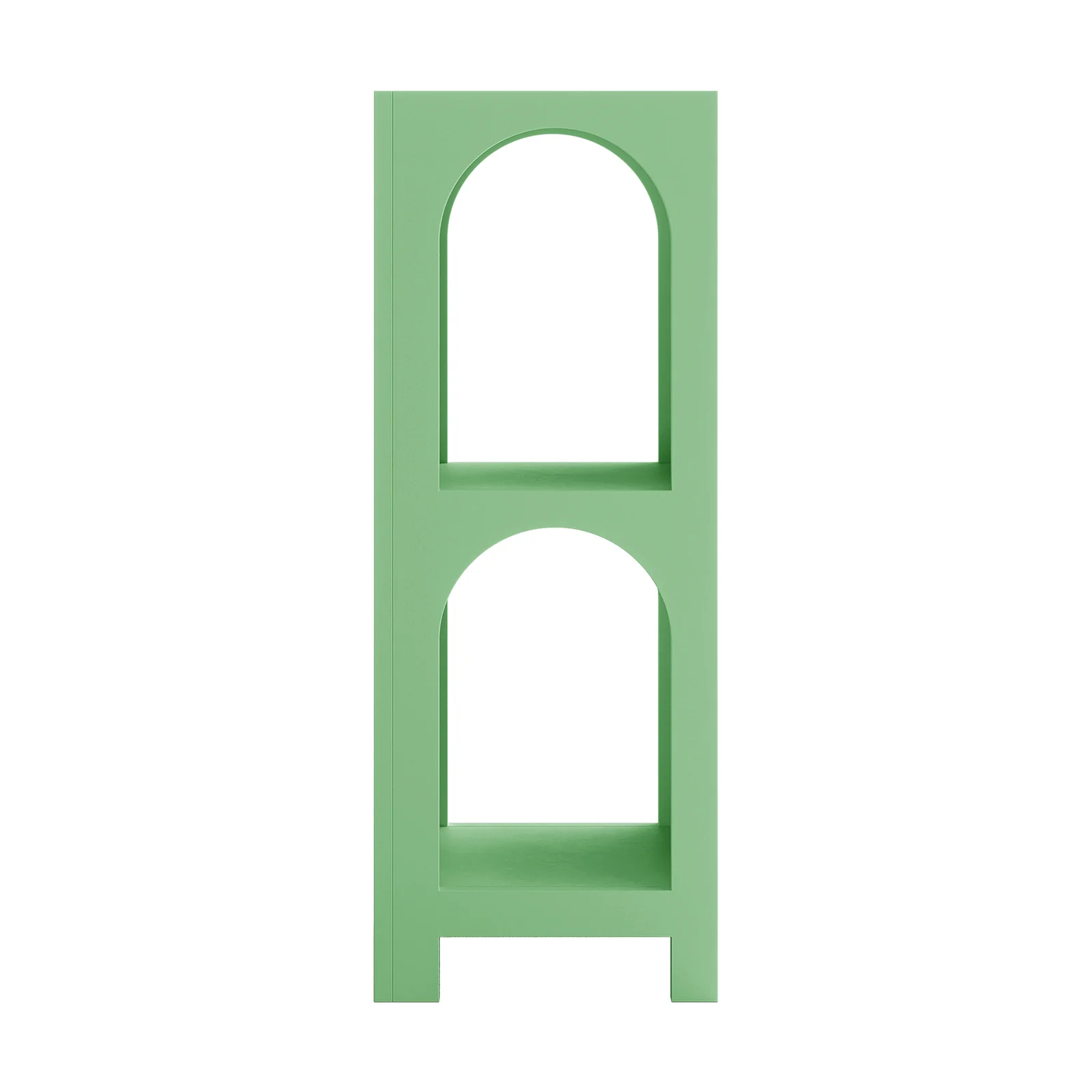 Giltbert 100cm 2 Tier Arch Storage Side Shelf in Mint Green - Image 7