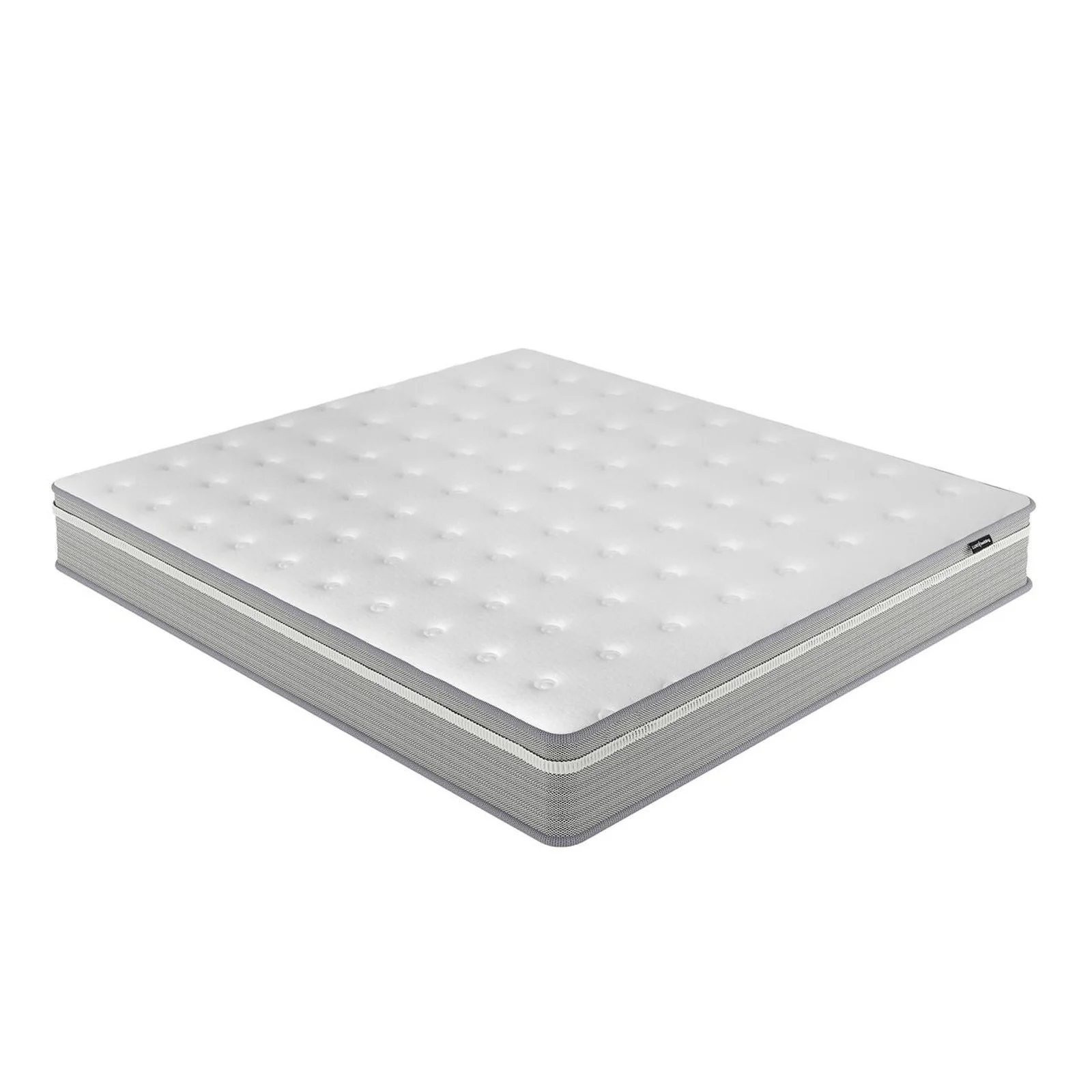 Ginnie & Oriona King Bed Frame & Mattress Set in Cream White - Image 12