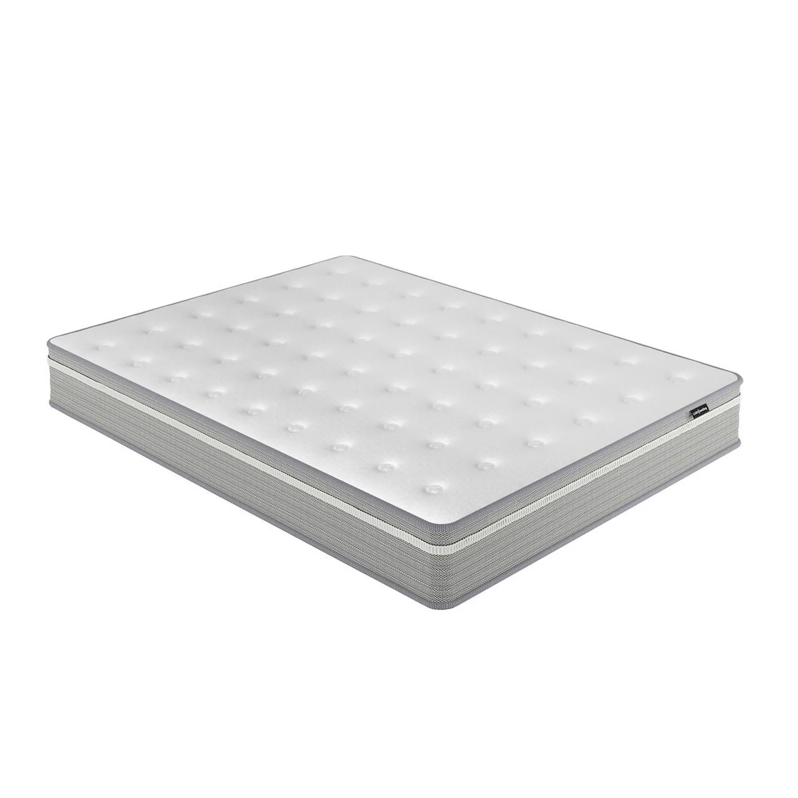 Ginnie & Oriona Queen Bed & Mattress Set in Cream White - Image 12