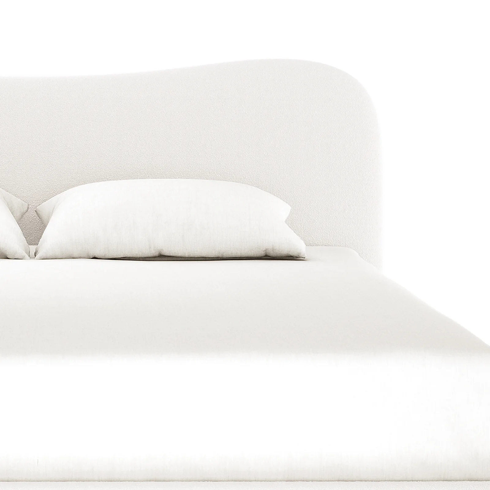 Ginnie & Oriona Super King Bed & Mattress Set in Cream White - Image 8