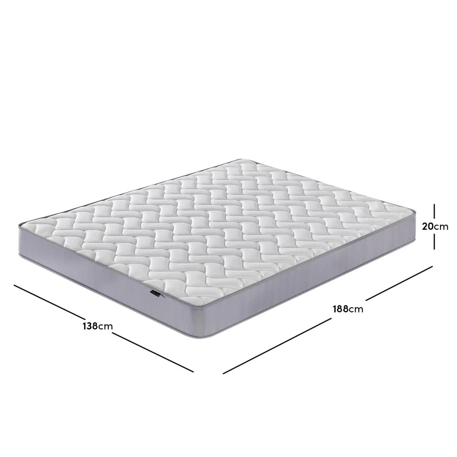 Gio & Vesta Double Storage Loft Bed & Mattress Set in White - Image 13