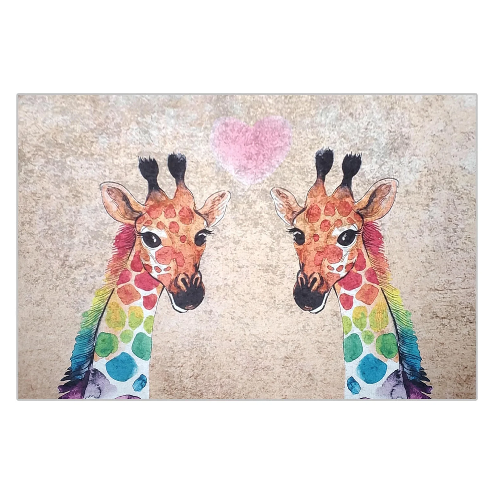 Giraffe 160x230cm Medium Kids Printed Indoor Rug