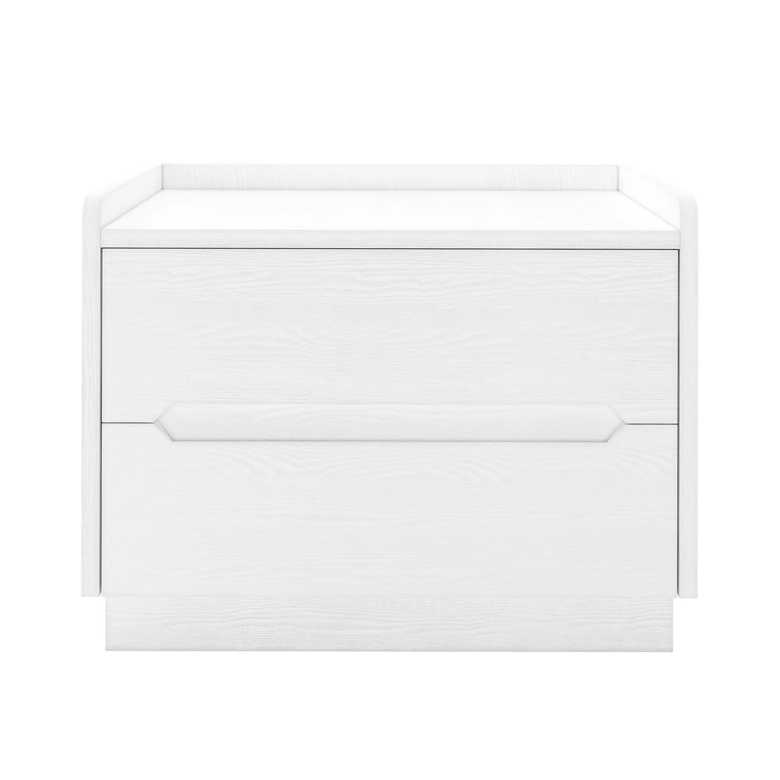 Glorinda 60cm Scratch Resistant Bedside Table in White
