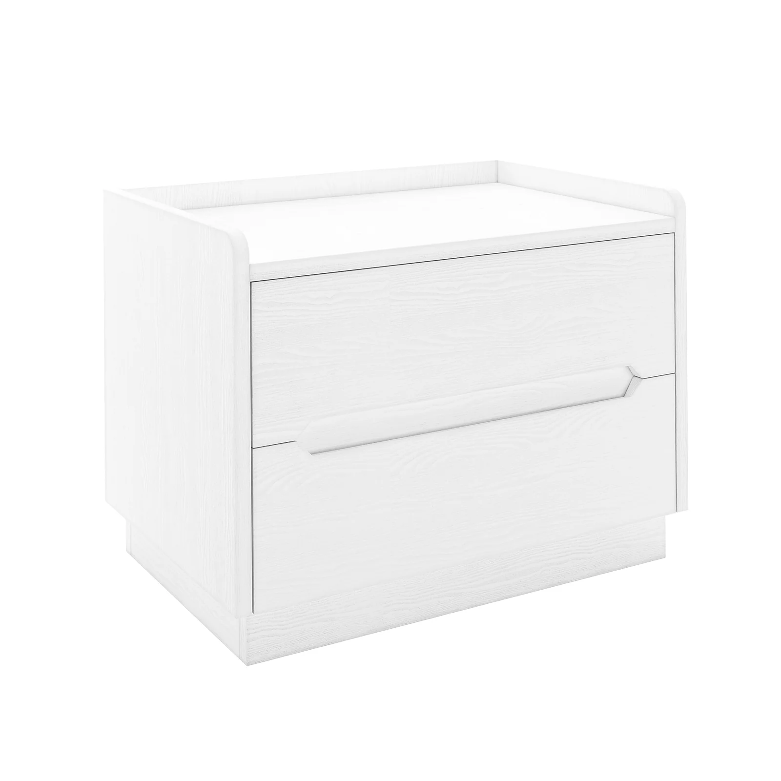 Glorinda 60cm Scratch Resistant Bedside Table in White - Image 6