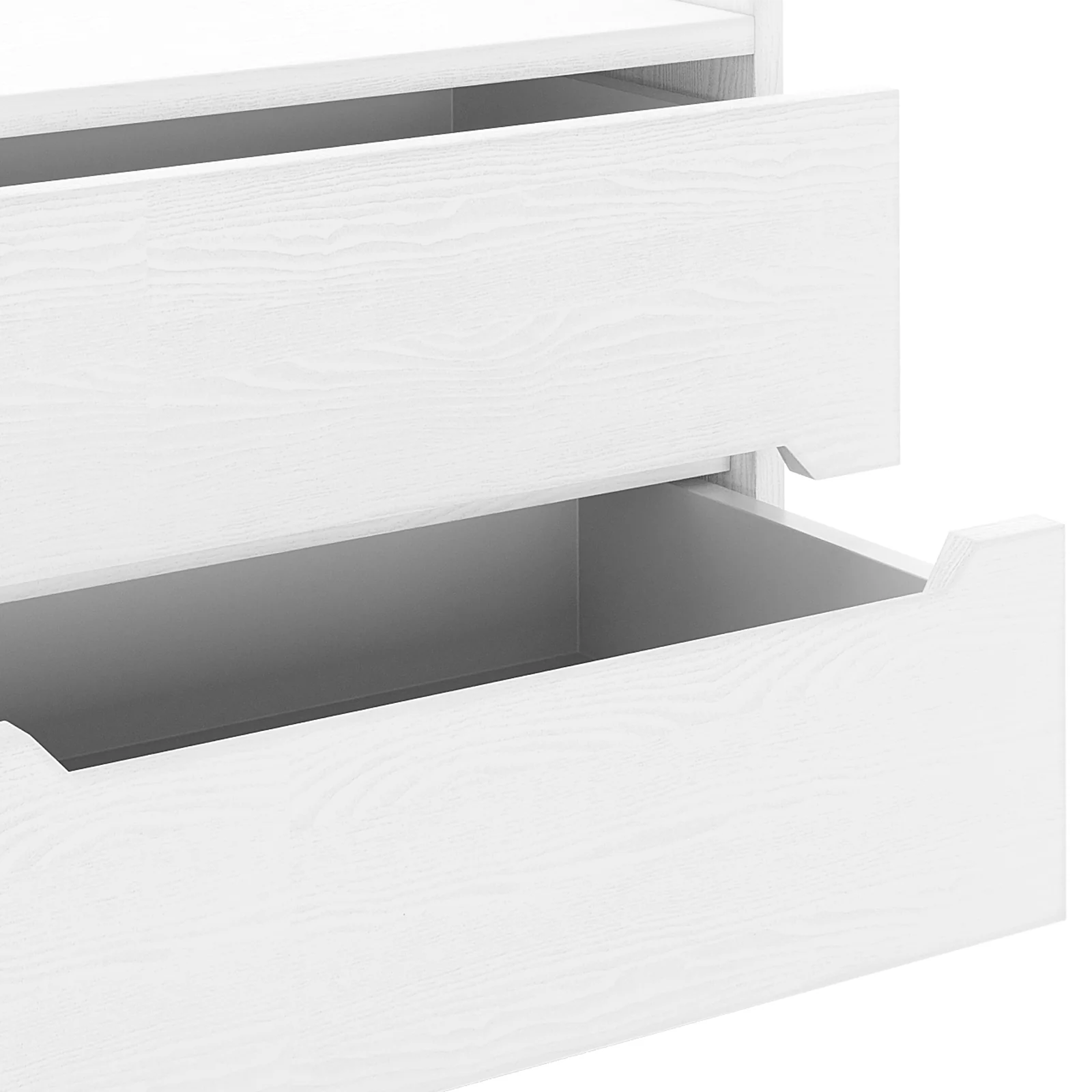 Glorinda 60cm Scratch Resistant Bedside Table in White - Image 8