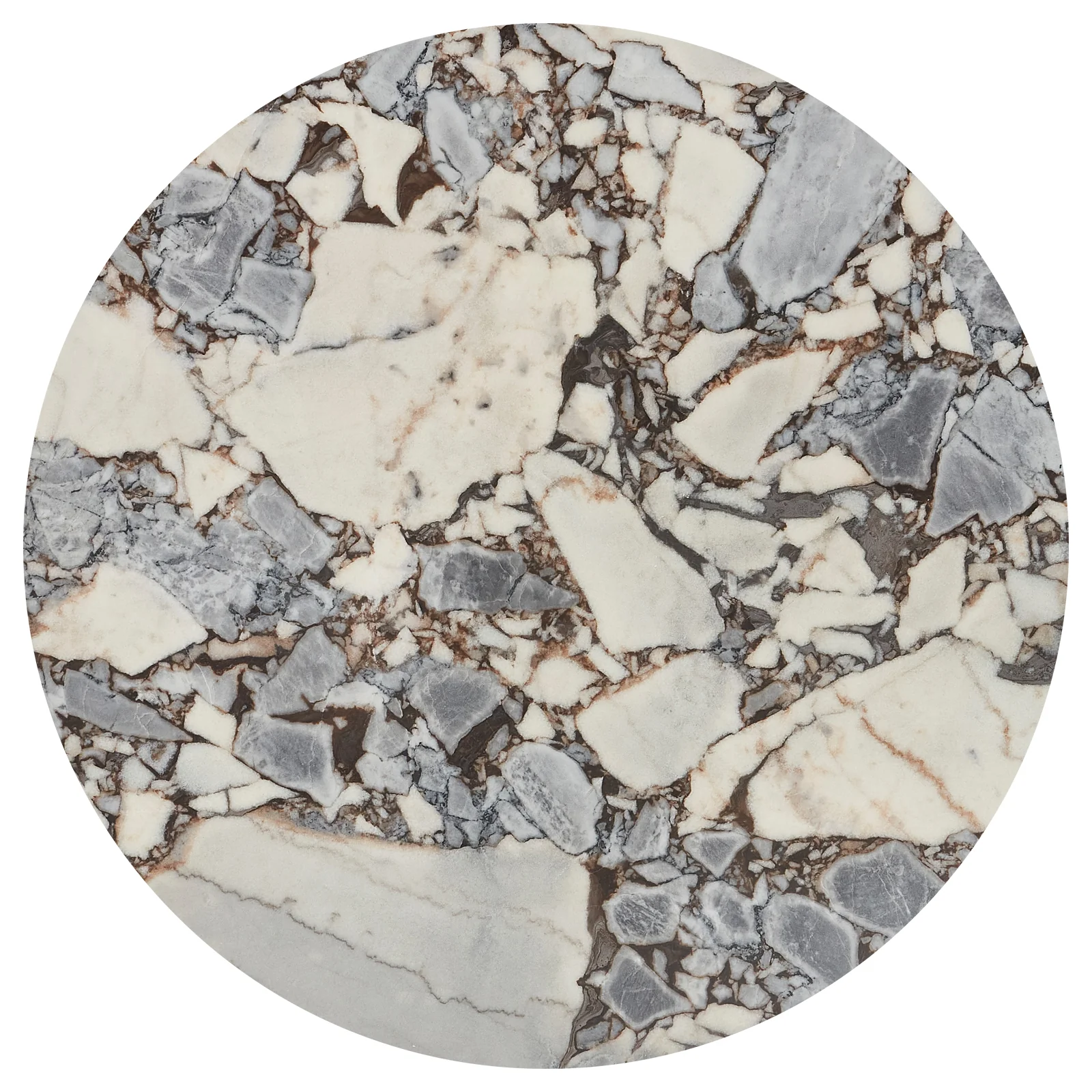 Gracie 120cm Round Dining Table in Real Black Blue Galaxy Marble - Image 3